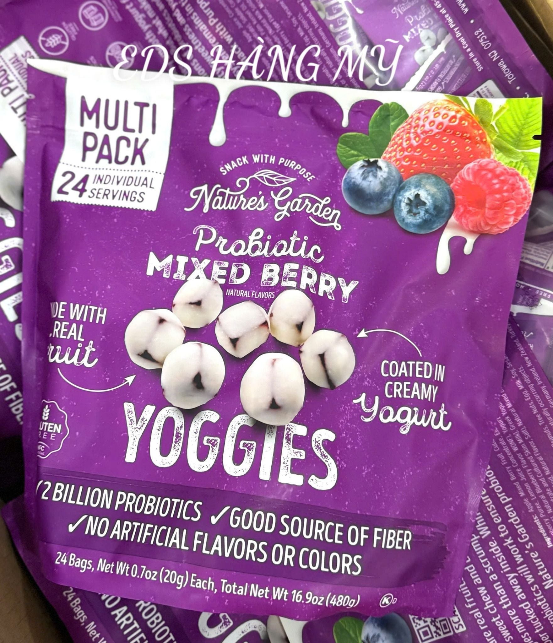 Hạt Nature's Garden Probiotic Yoggies Trail Mixes