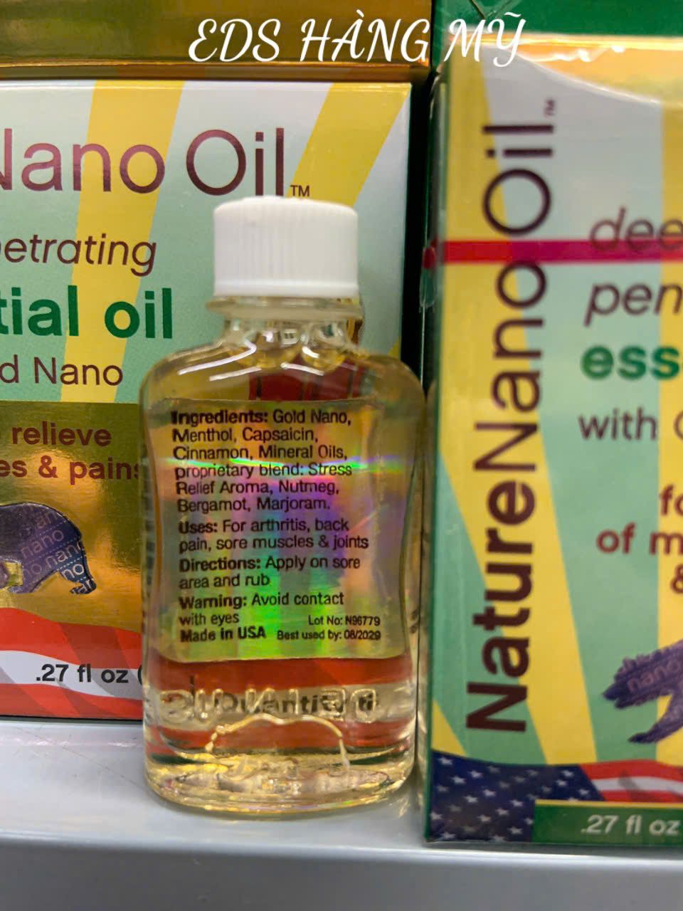 Dầu Gió Con Gấu Công Nghệ Nano- Nature Nano Oil 8ml