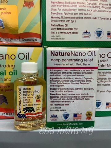  Dầu Gió Con Gấu Công Nghệ Nano- Nature Nano Oil 8ml 
