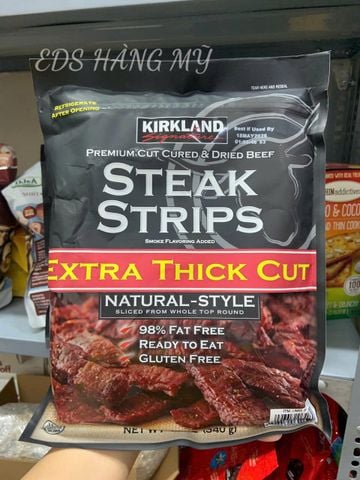  Khô Bò Kirkland Signature Steak Strips – Extra Thick Cut 