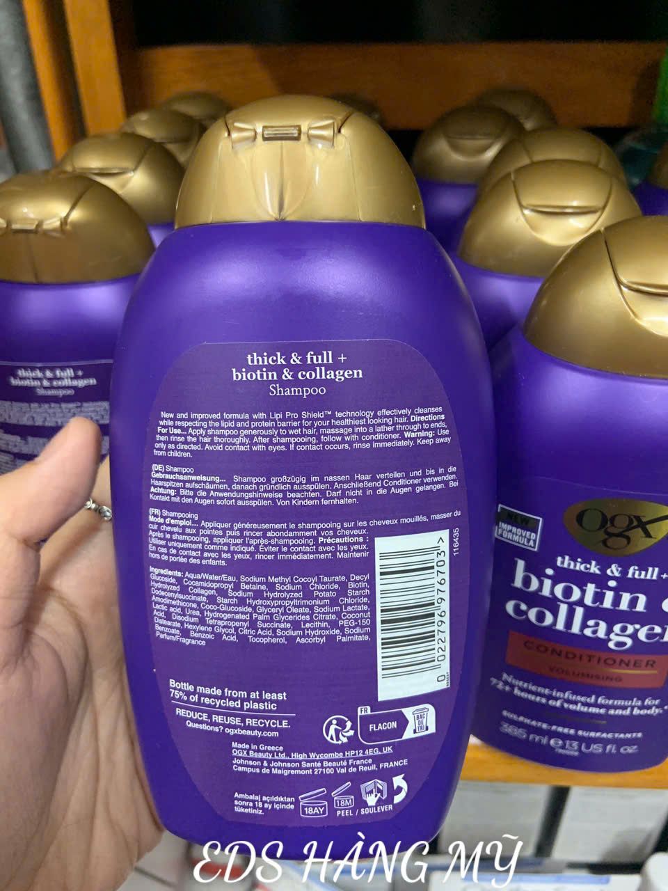Set dầu gội & xả Biotin & Collagen