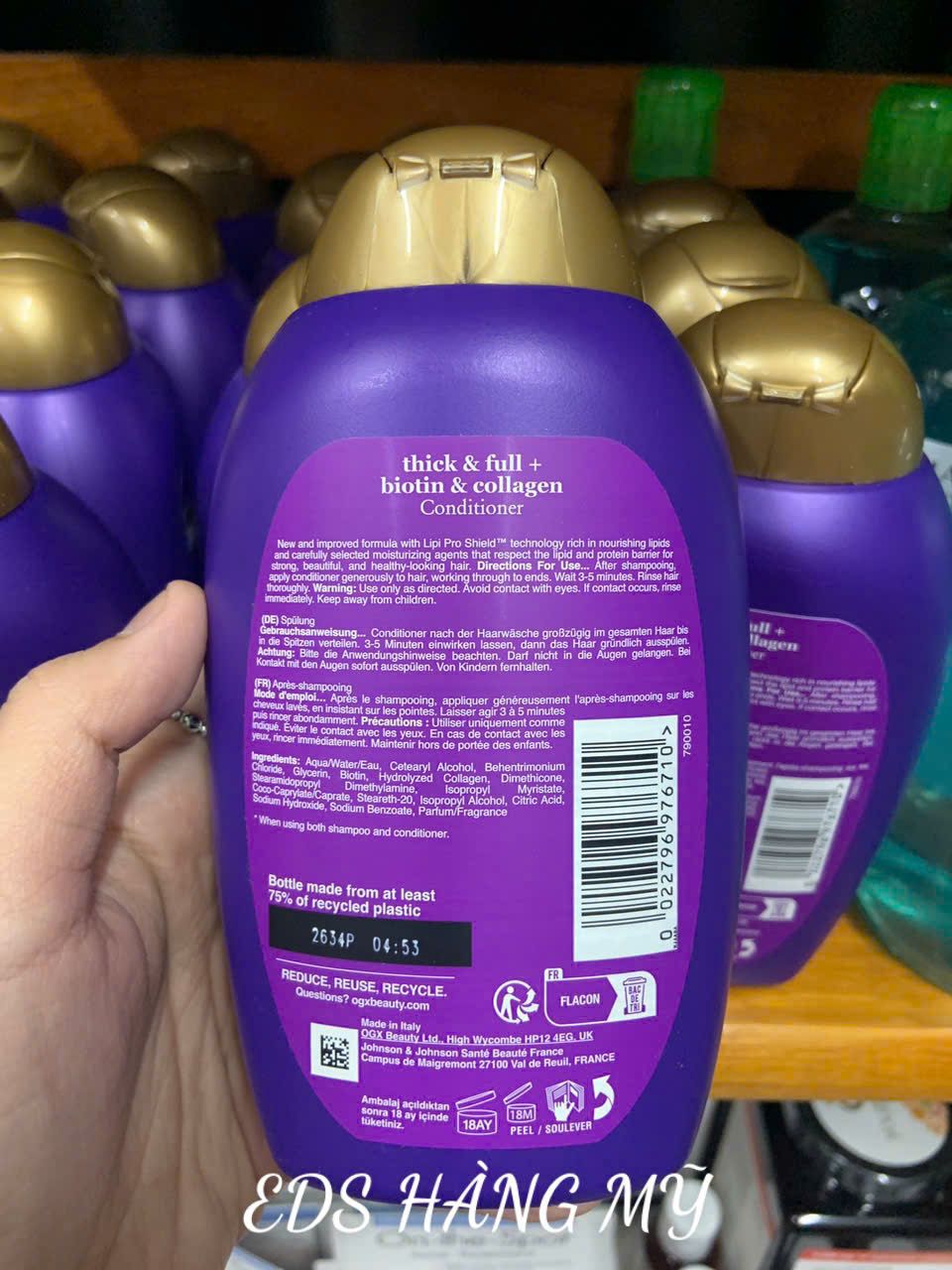 Set dầu gội & xả Biotin & Collagen