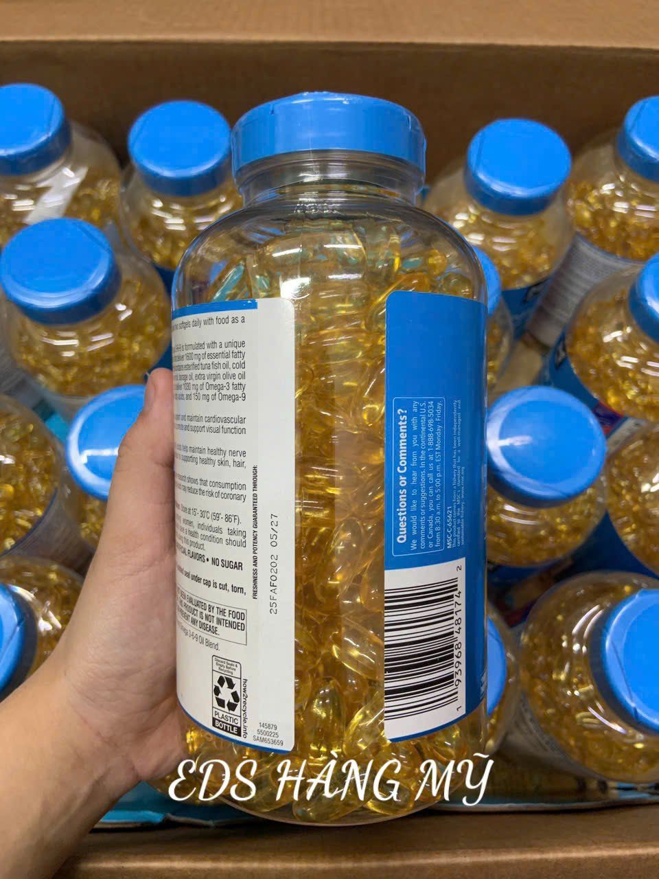 Viên uống dầu cá Omega 3-6-9 Member’s Mark Supports Heart Health