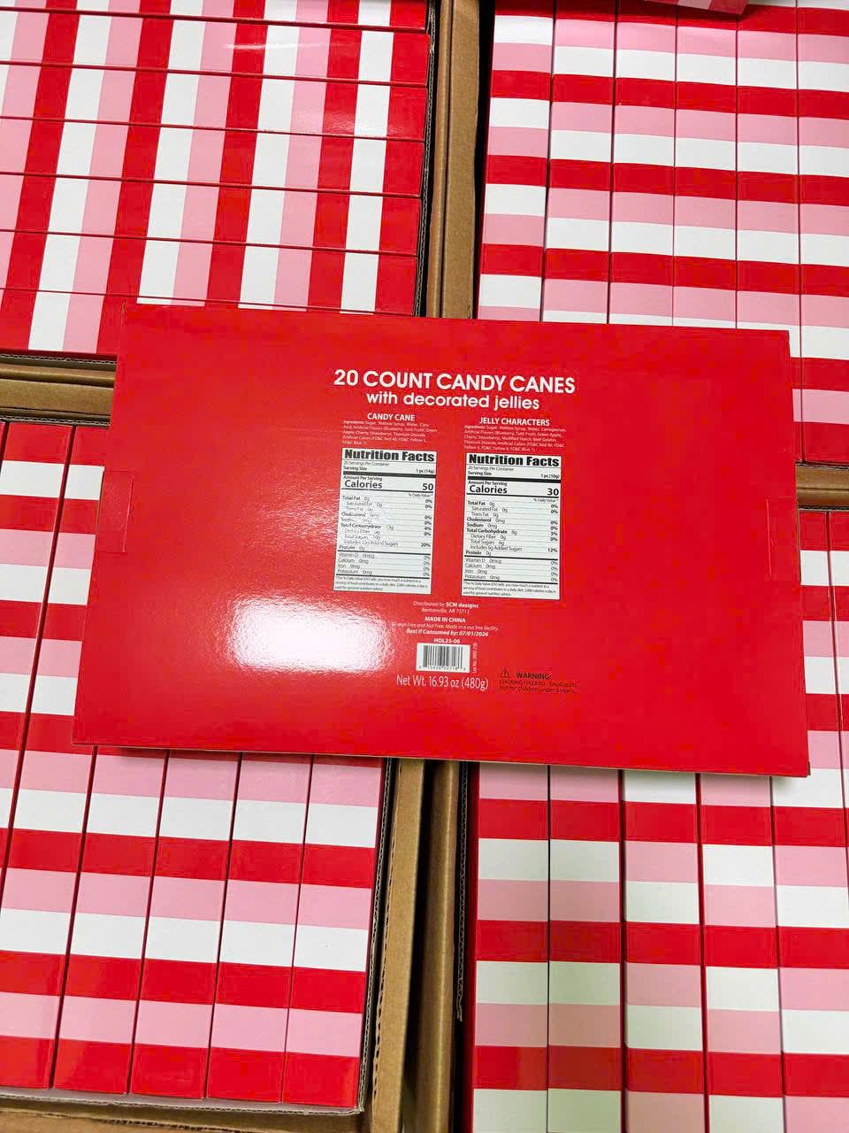 HỘP KẸO CANDY CANE GIÁNG SINH 20 CÂY