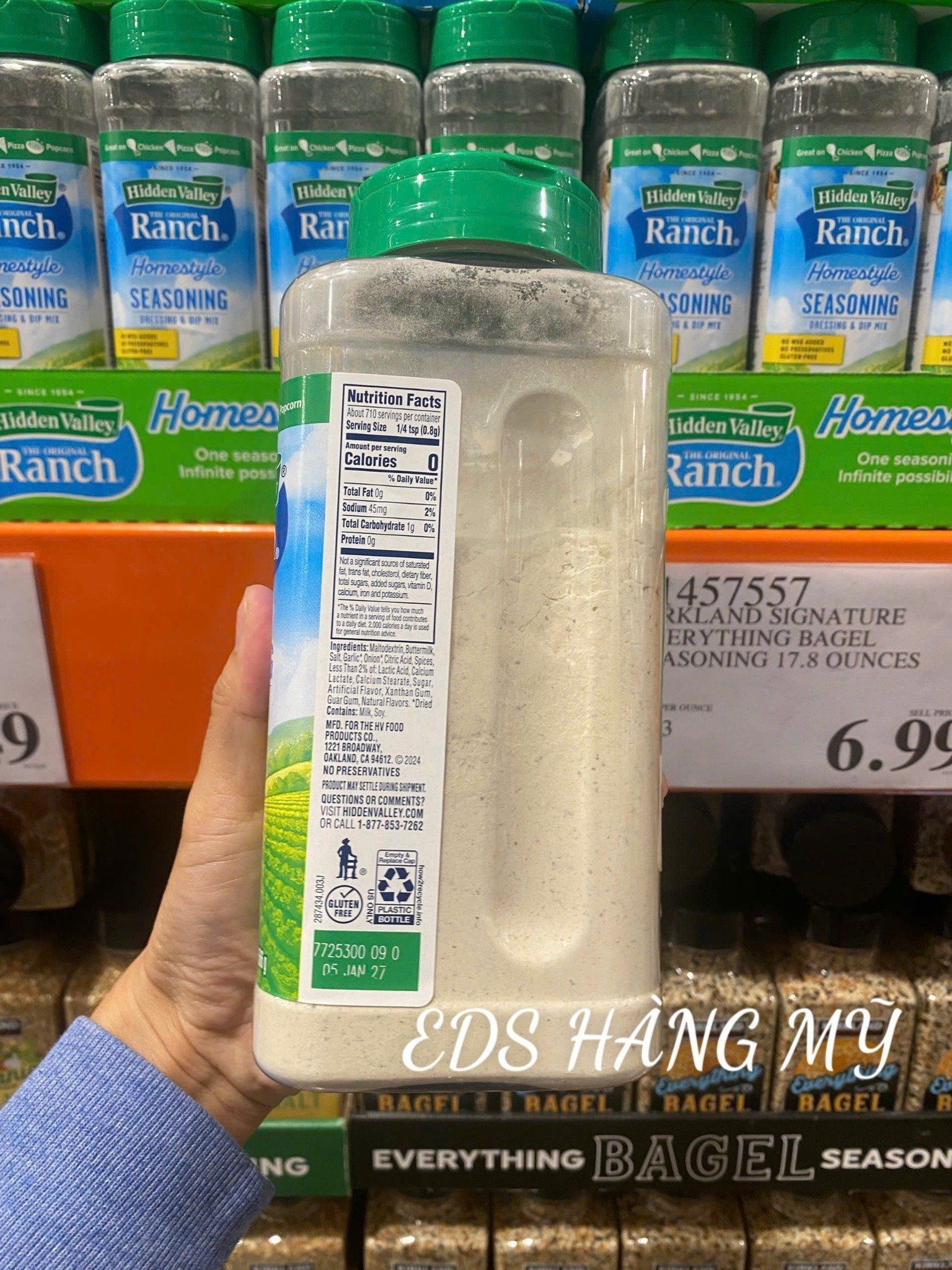 Bột Gia Vị Ranch Đa Năng Hidden Valley Ranch Homestyle Seasoning