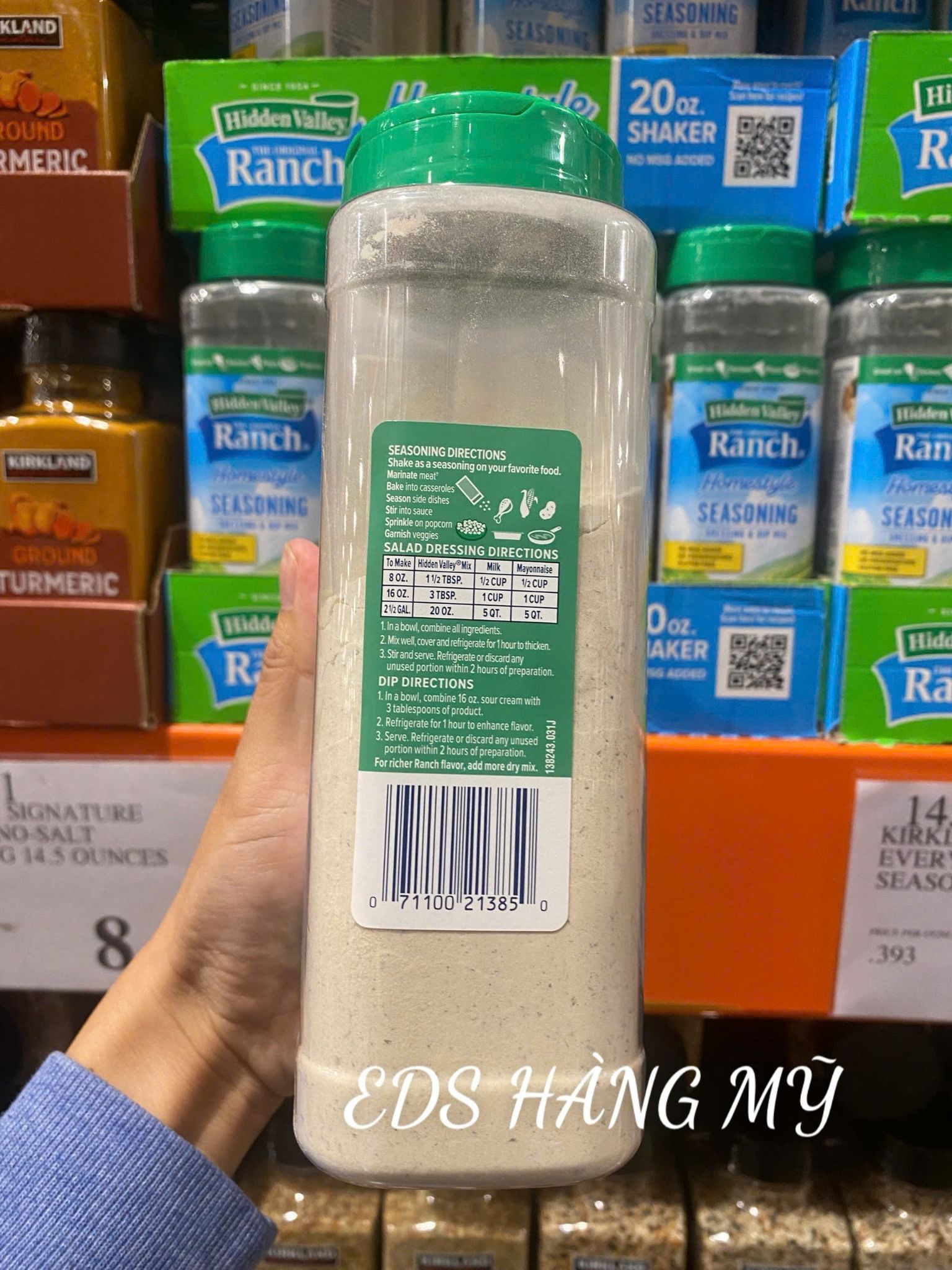 Bột Gia Vị Ranch Đa Năng Hidden Valley Ranch Homestyle Seasoning