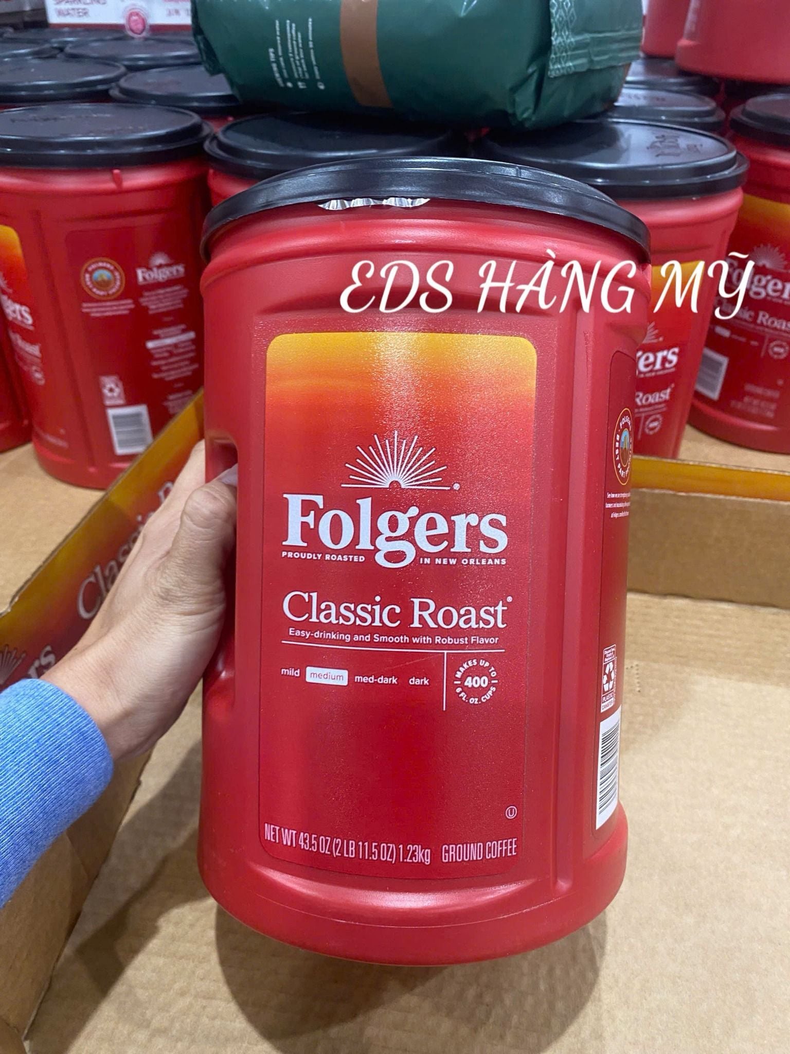Folgers Classic Roast – Cà Phê Rang Xay Dạng Bột