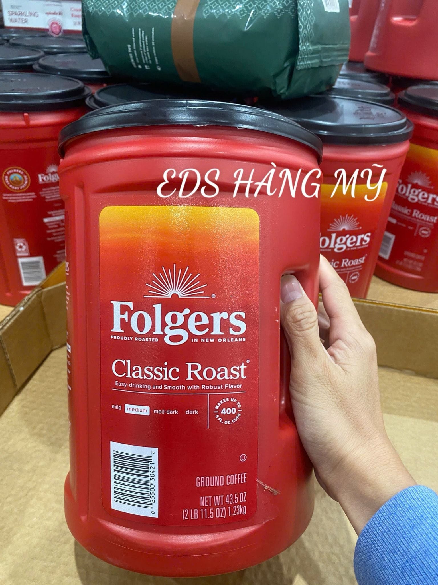 Folgers Classic Roast – Cà Phê Rang Xay Dạng Bột