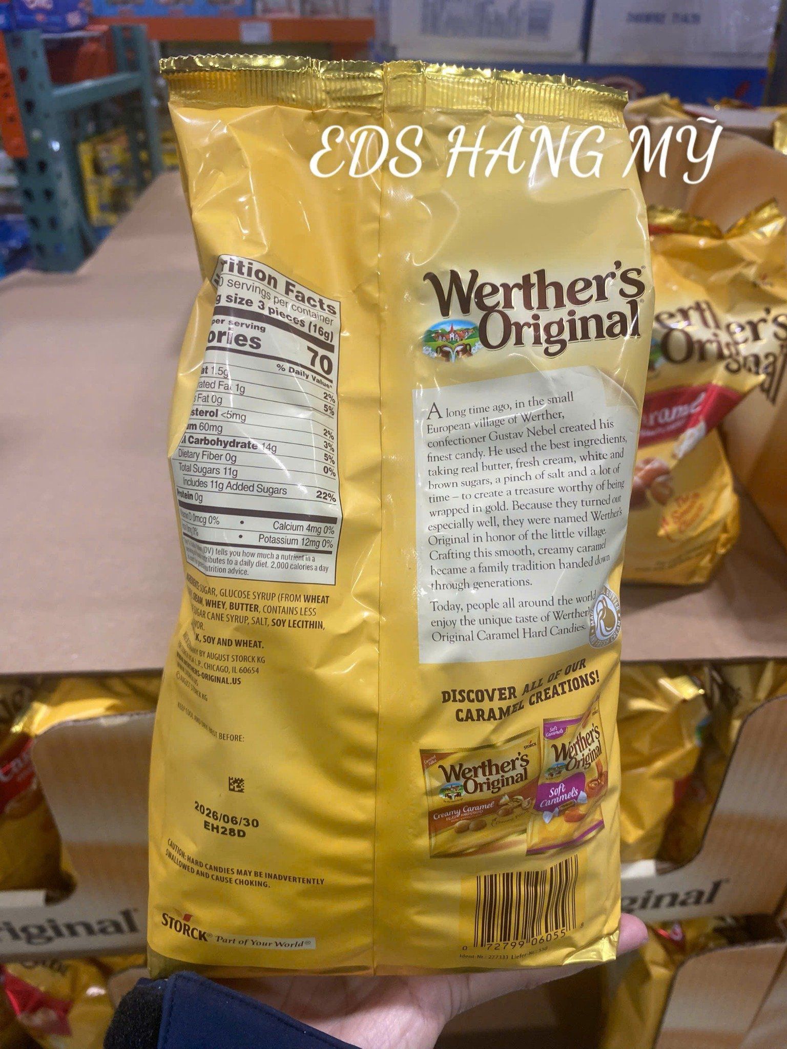 WERTHER’S ORIGINAL – KẸO CỨNG CARAMEL KINH ĐIỂN TỪ ĐỨC