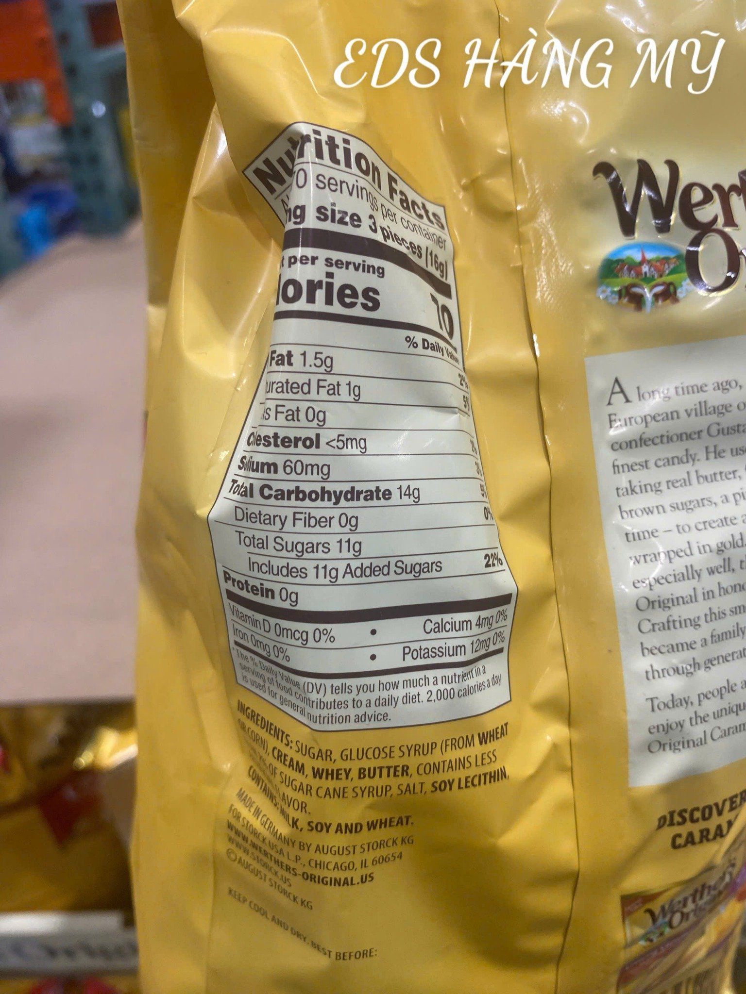 WERTHER’S ORIGINAL – KẸO CỨNG CARAMEL KINH ĐIỂN TỪ ĐỨC