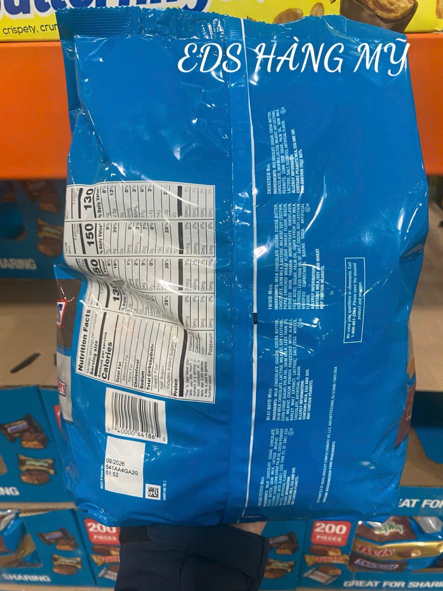 MARS MINIS VARIETY MIX – GÓI 200 VIÊN SOCOLA MINI CAO CẤP