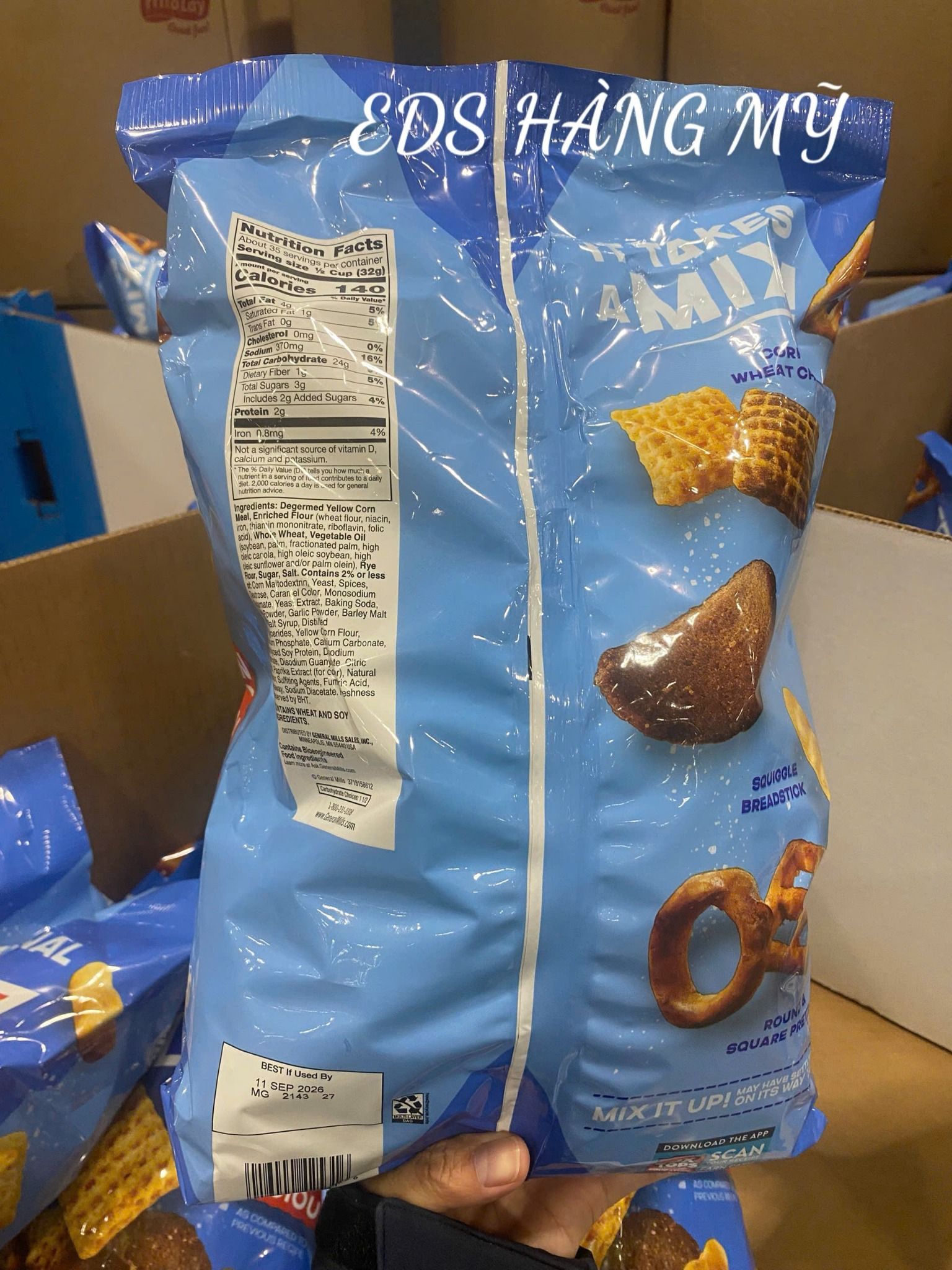 CHEX MIX TRADITIONAL – SNACK MIX TRUYỀN THỐNG 1.13kg