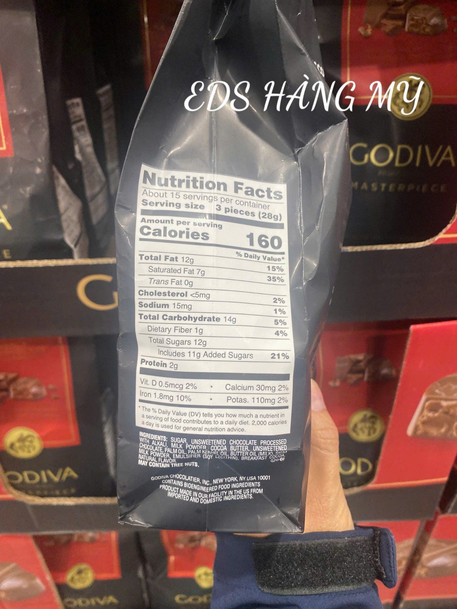 Kẹo socola sữa nhân ganache – Godiva Masterpiece