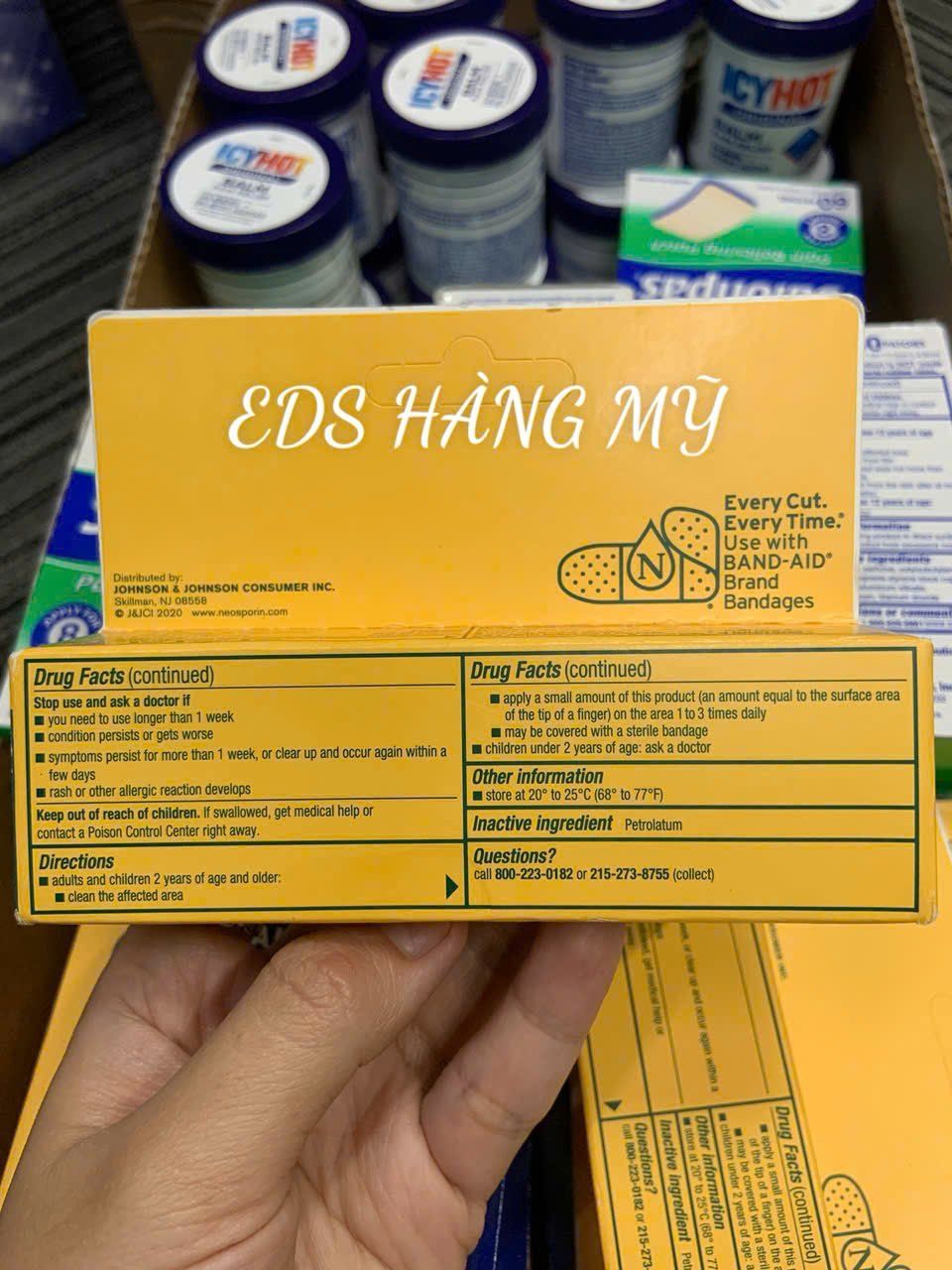 Gel kháng sinh trị bỏng Neosporin