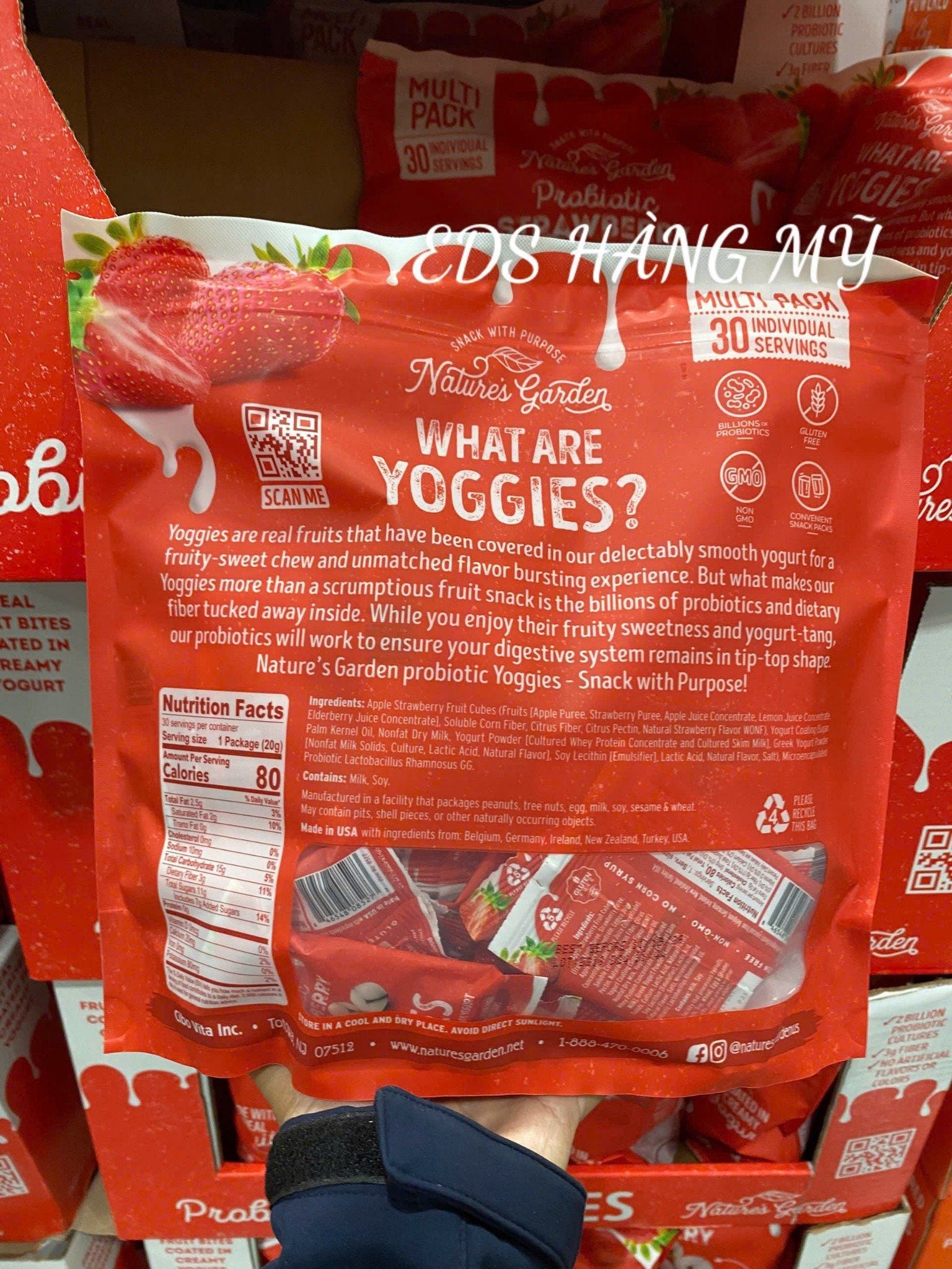 Hạt Nature's Garden Probiotic Yoggies Trail Mixes