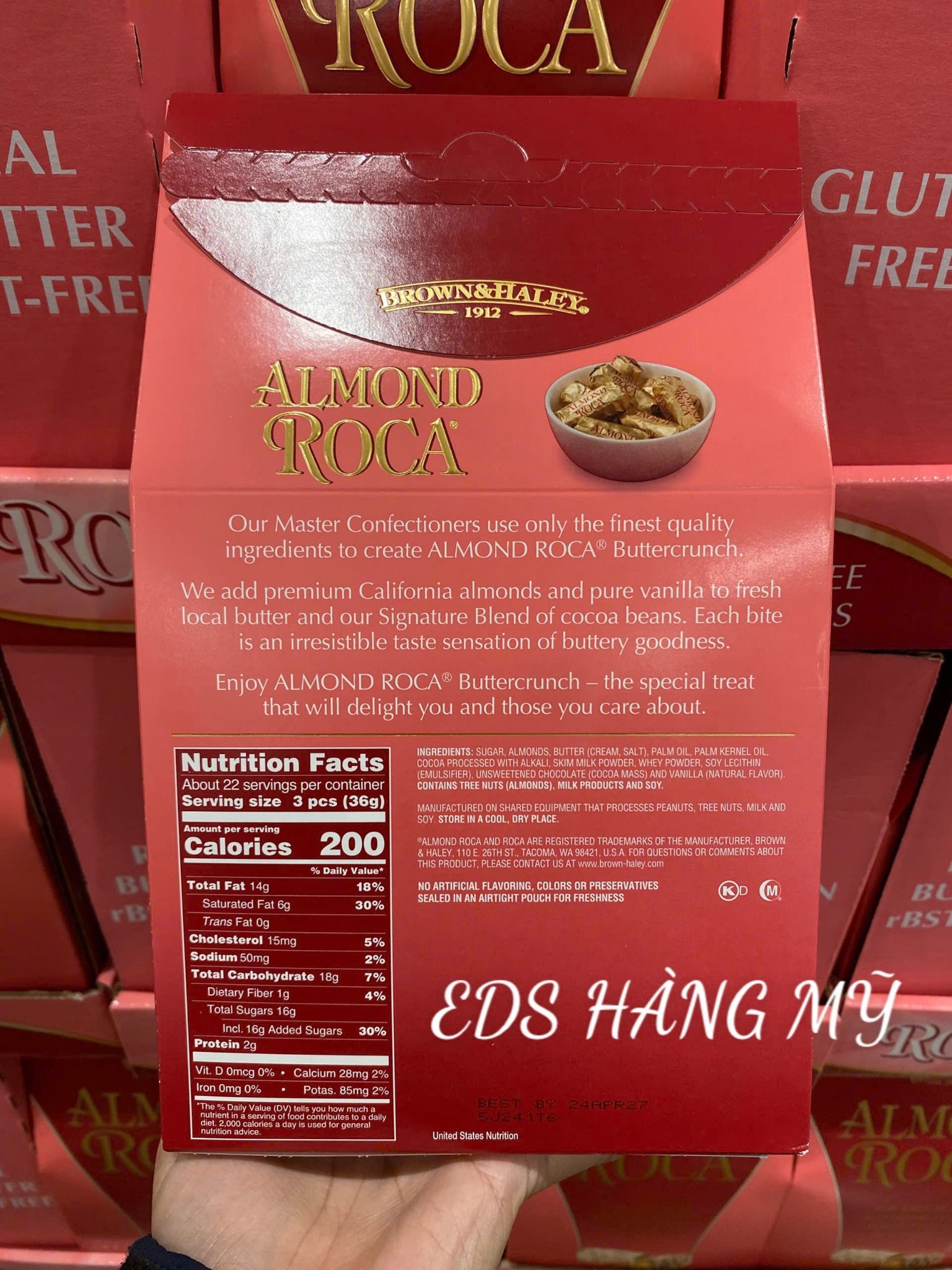 Chocolate hạnh nhân Brown & Haley Almond Roca