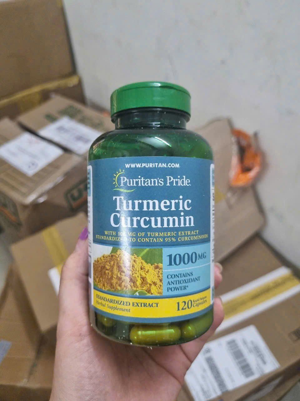 Viên uống tinh chất nghệ Puritan’s Pride Turmeric Curcumin
