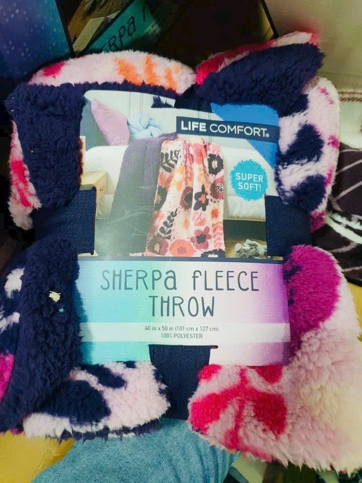 Chăn mền bông 2 mặt dành cho bé Sherpa Fleece Blanket