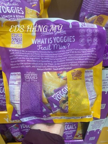  Hạt Nature's Garden Probiotic Yoggies Trail Mixes 