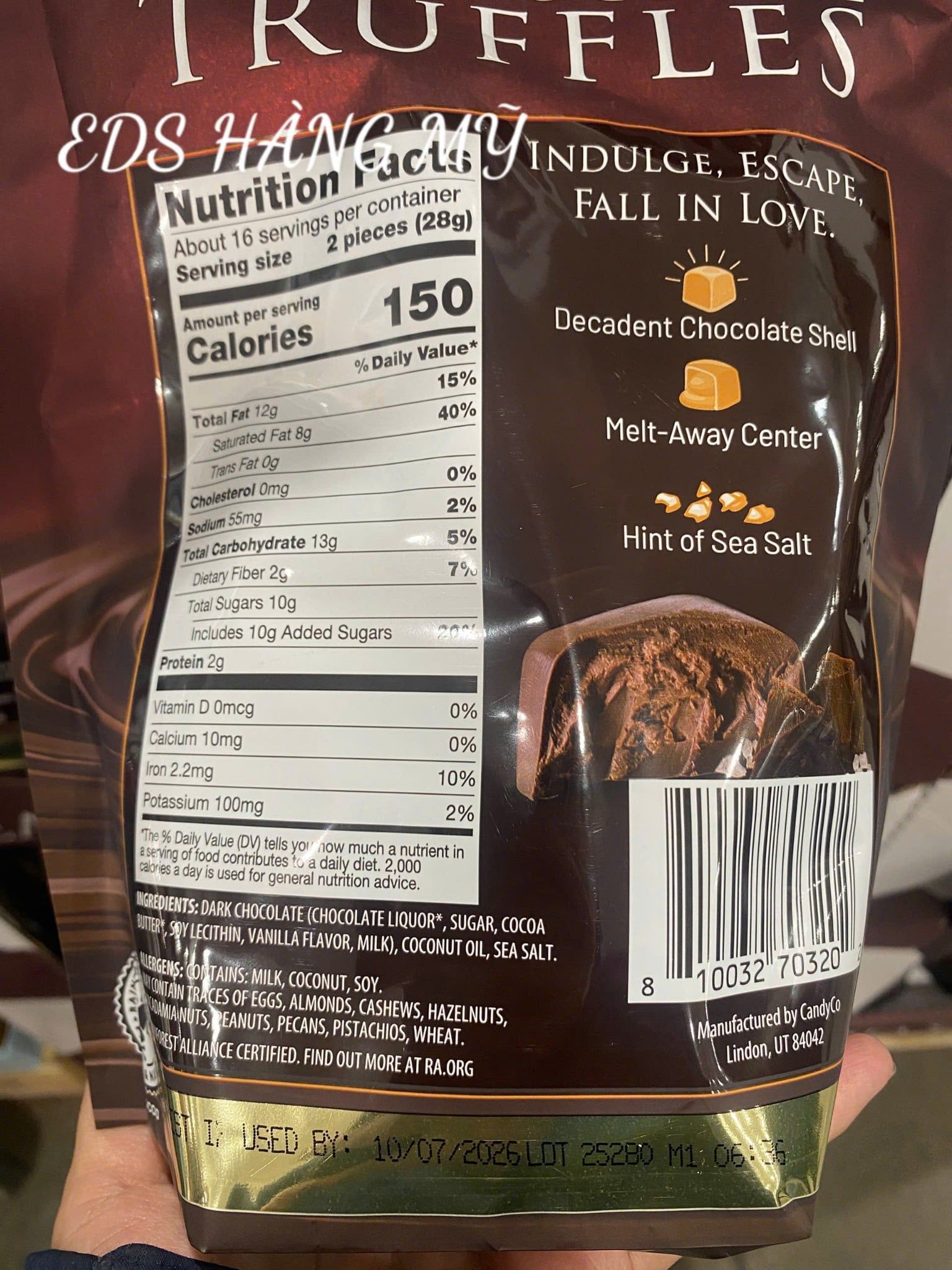 SOCOLA ĐEN COPPER KETTLE DARK CHOCOLATE TRUFFLES