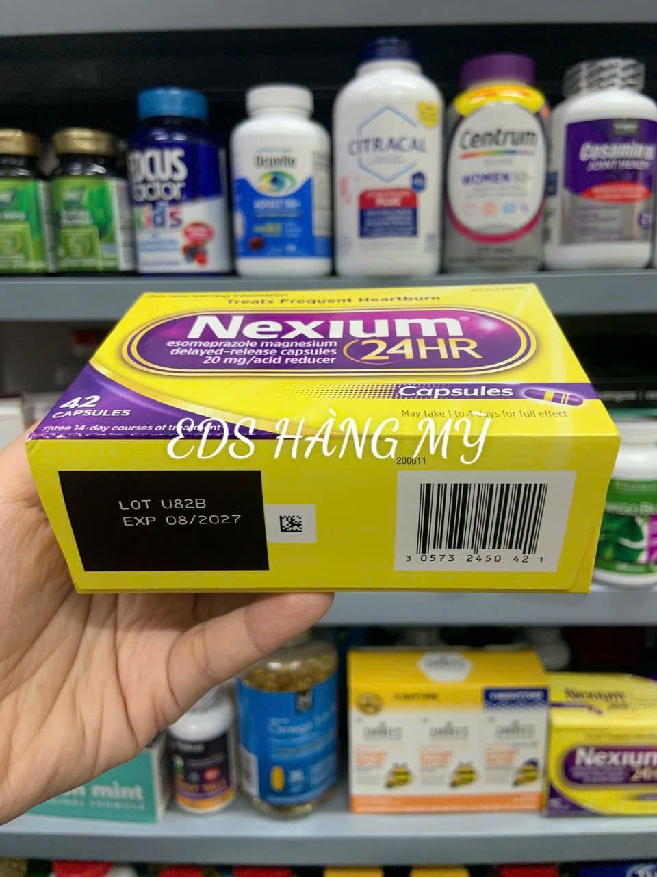 Viên uống hỗ trợ giảm viêm loét trào ngược dạ dày Nexium 24hr