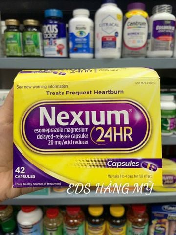  Viên uống hỗ trợ giảm viêm loét trào ngược dạ dày Nexium 24hr 