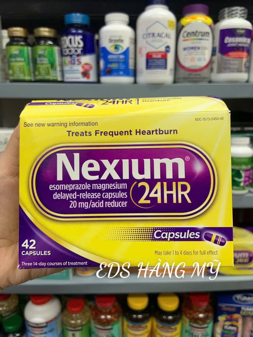 Viên uống hỗ trợ giảm viêm loét trào ngược dạ dày Nexium 24hr