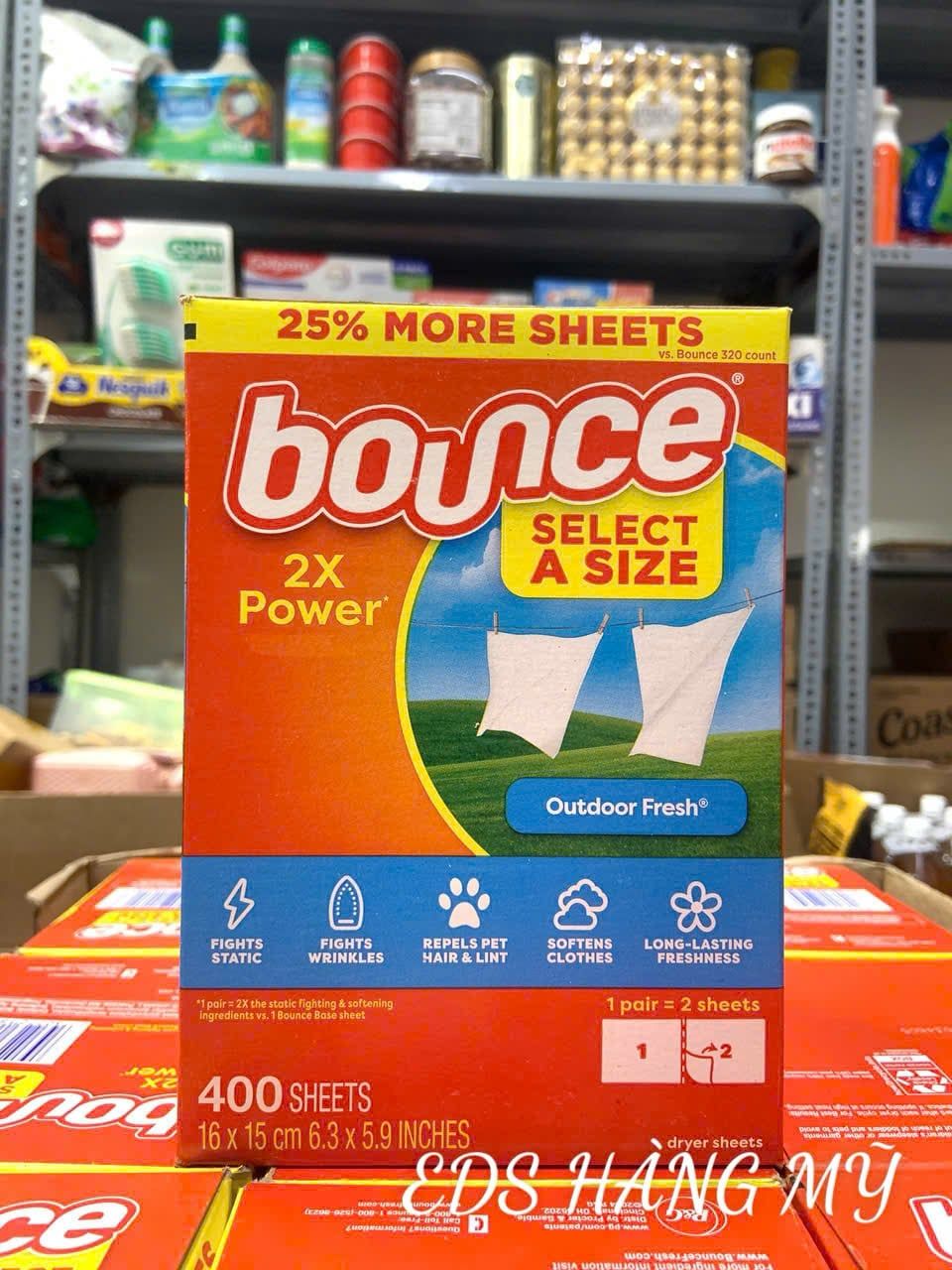 Giấy thơm quần áo Bounce của Mỹ