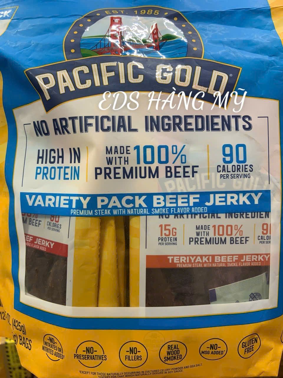 Thịt bò khô PACIFIC GOLD BEEF JERKY