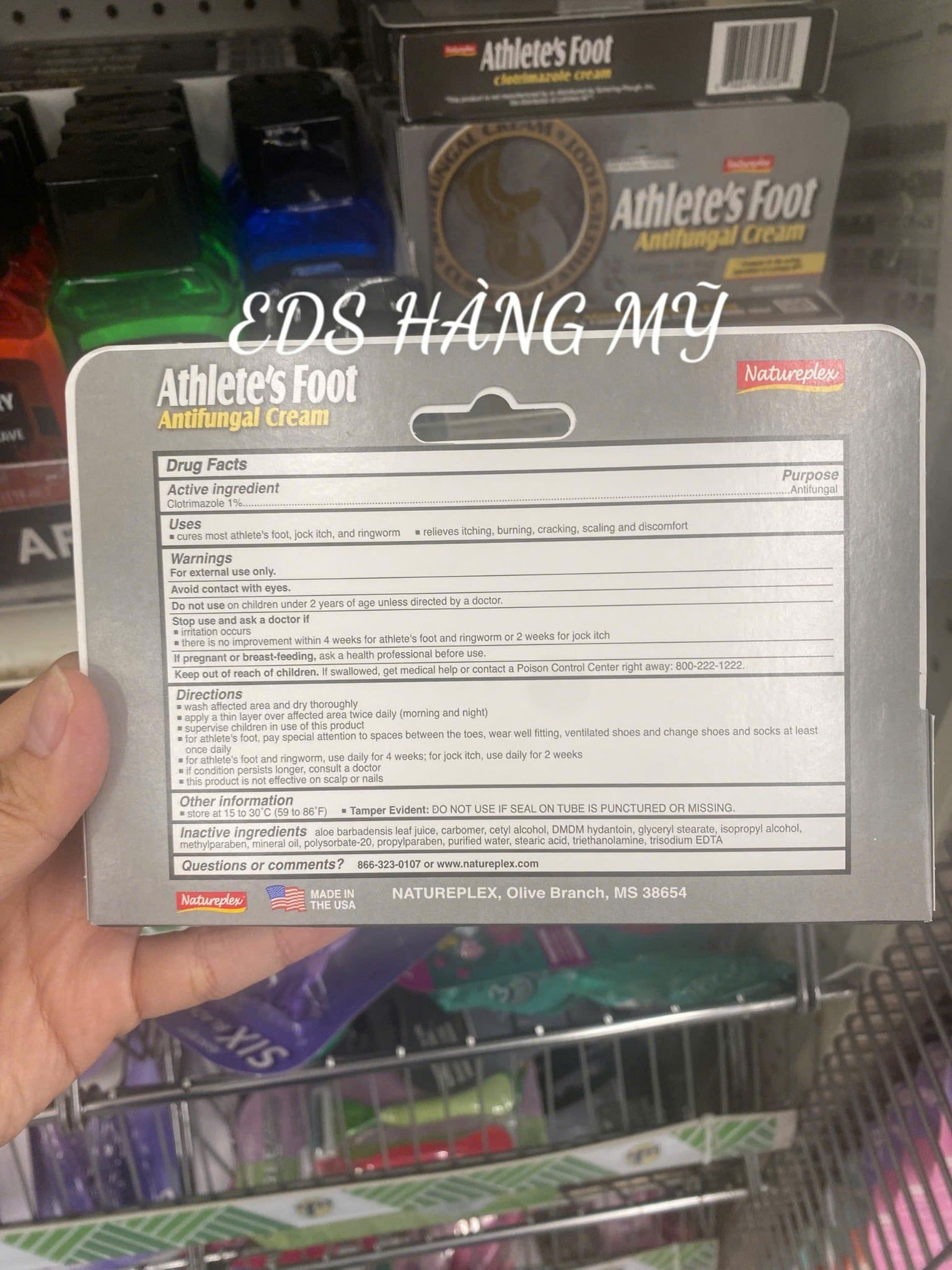 ATHLETE’S FOOT ANTIFUNGAL CREAM – KEM TRỊ NẤM DA