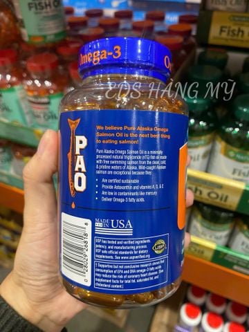  Viên uống dầu cá hồi Pure Alaska Omega-3 Wild Salmon Oil 1000mg 