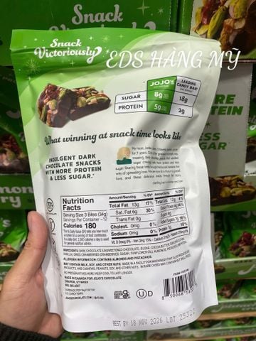  Thanh Socola Mix Hạt- Dark Chocolate Pistachio Almond Cranberry Bites 