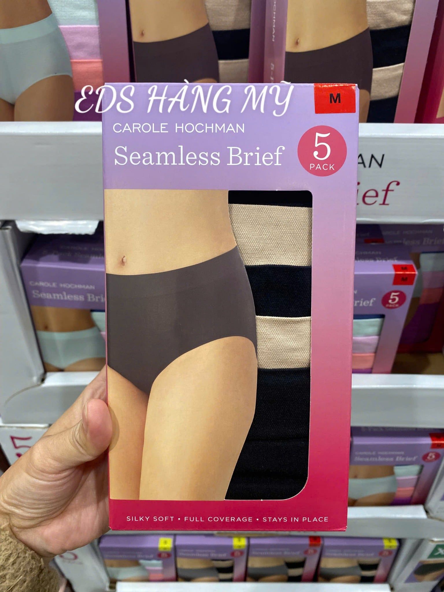 Set 5 quần lót nữ lưng cao Carole Hochman Seamless Brief