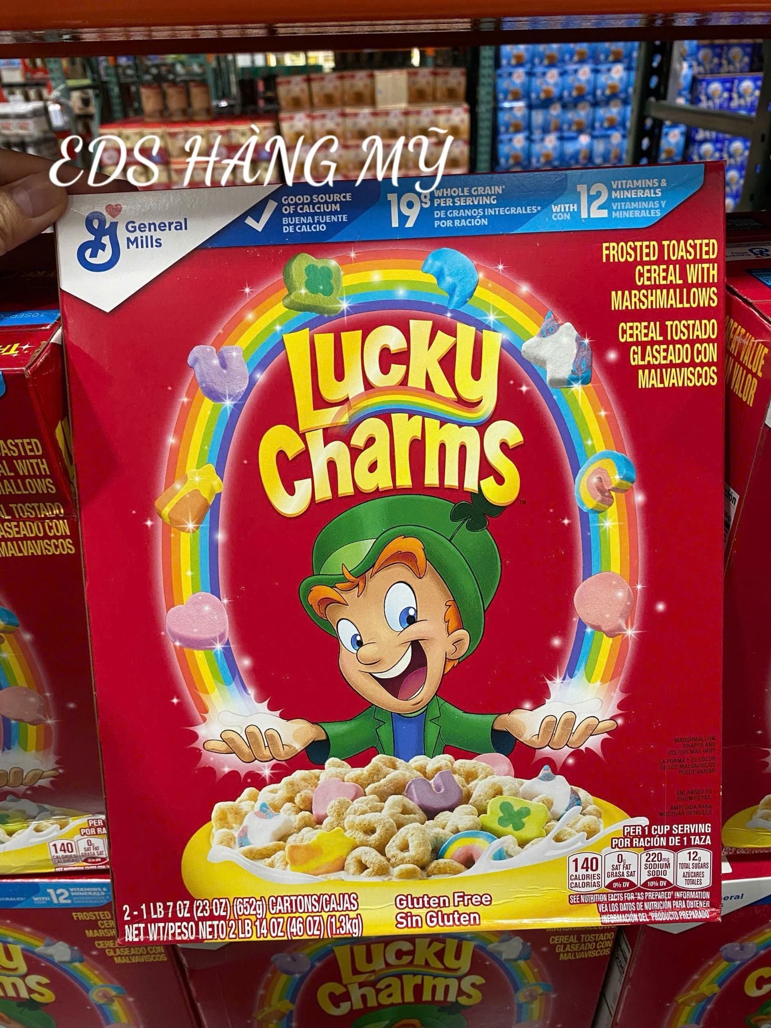 Ngũ cốc ăn sáng mix kẹo dẻo Marshmallows Lucky Charms
