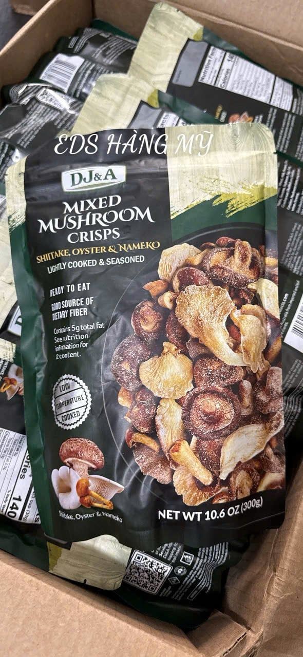 Snack nấm sấy giòn Shitake Mushroom Crisps