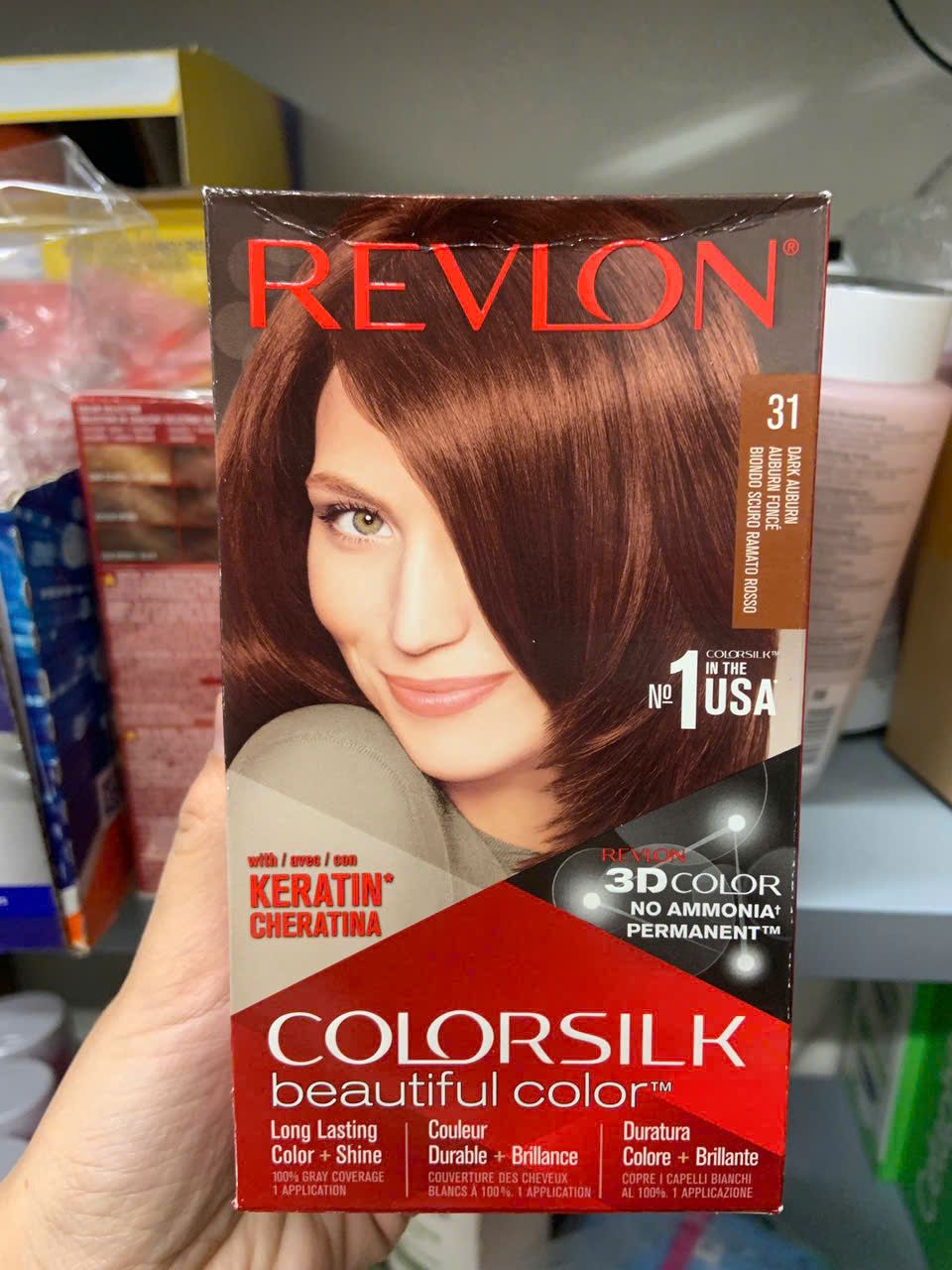 Thuốc nhuộm tóc Revlon Colorsilk Beautiful Color của Ý