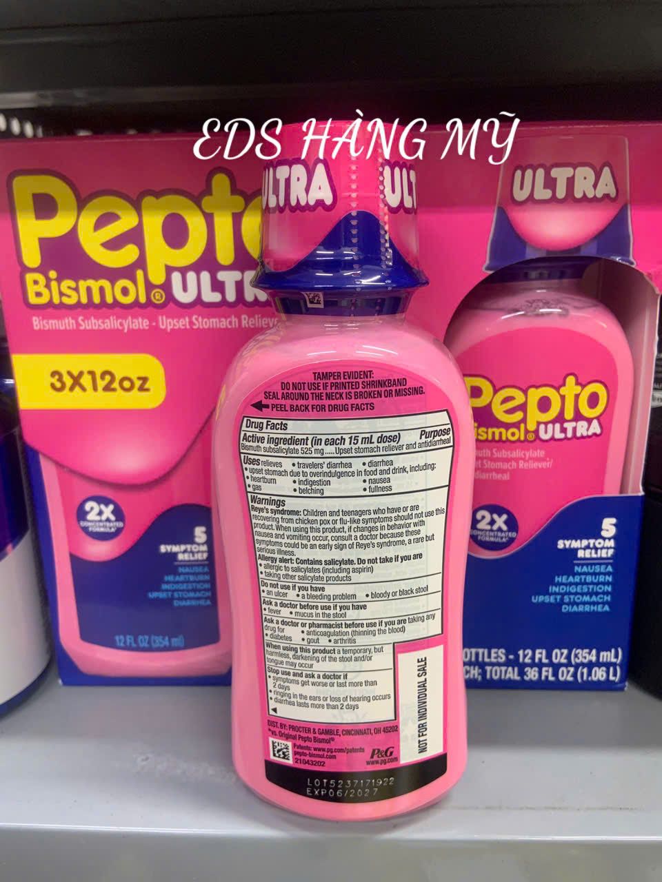 Siro hỗ trợ điều trị tiêu hóa, dạ dày Pepto Bismol – Chai 354ml
