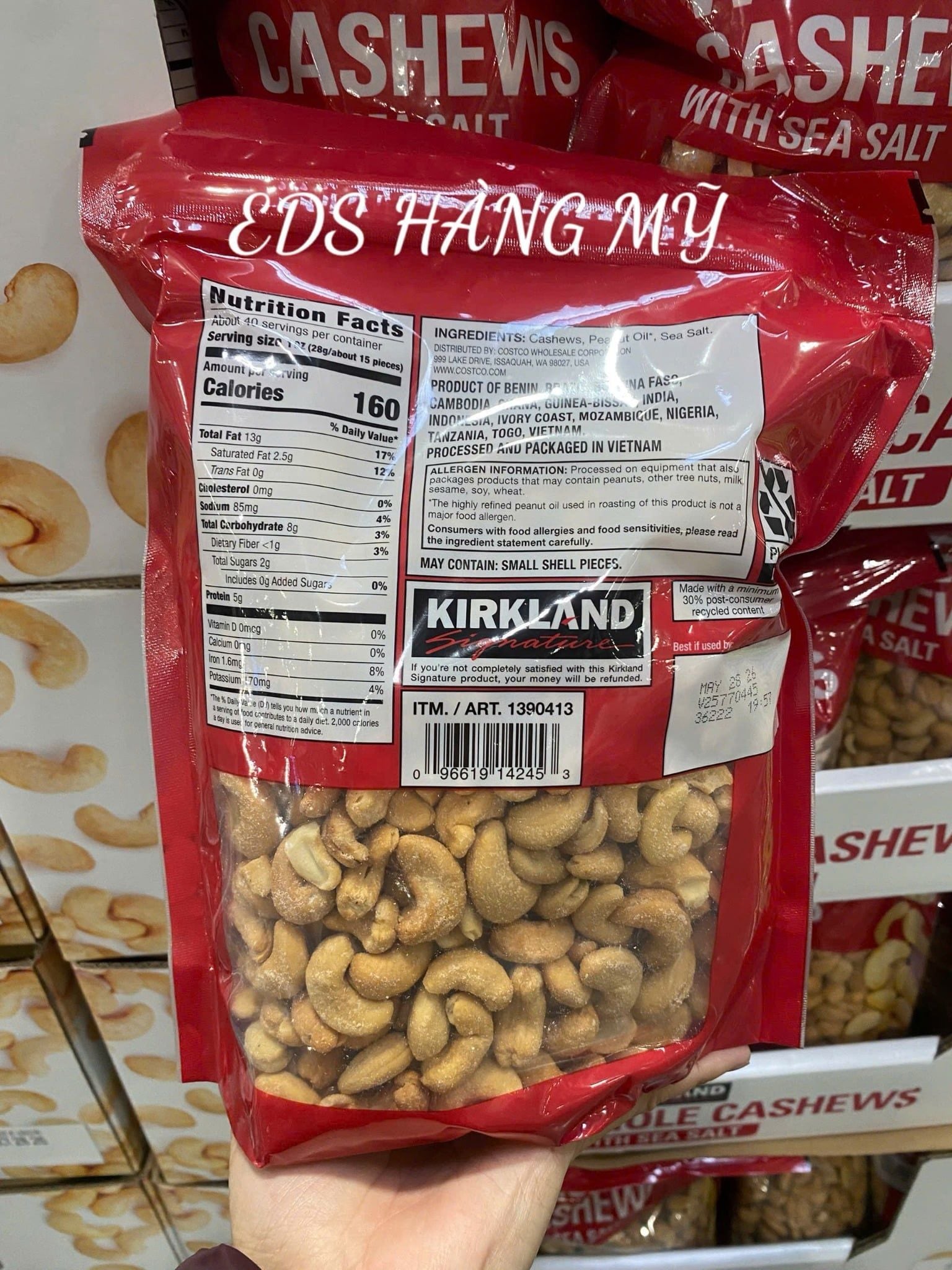 HẠT ĐIỀU KIRKLAND MỸ