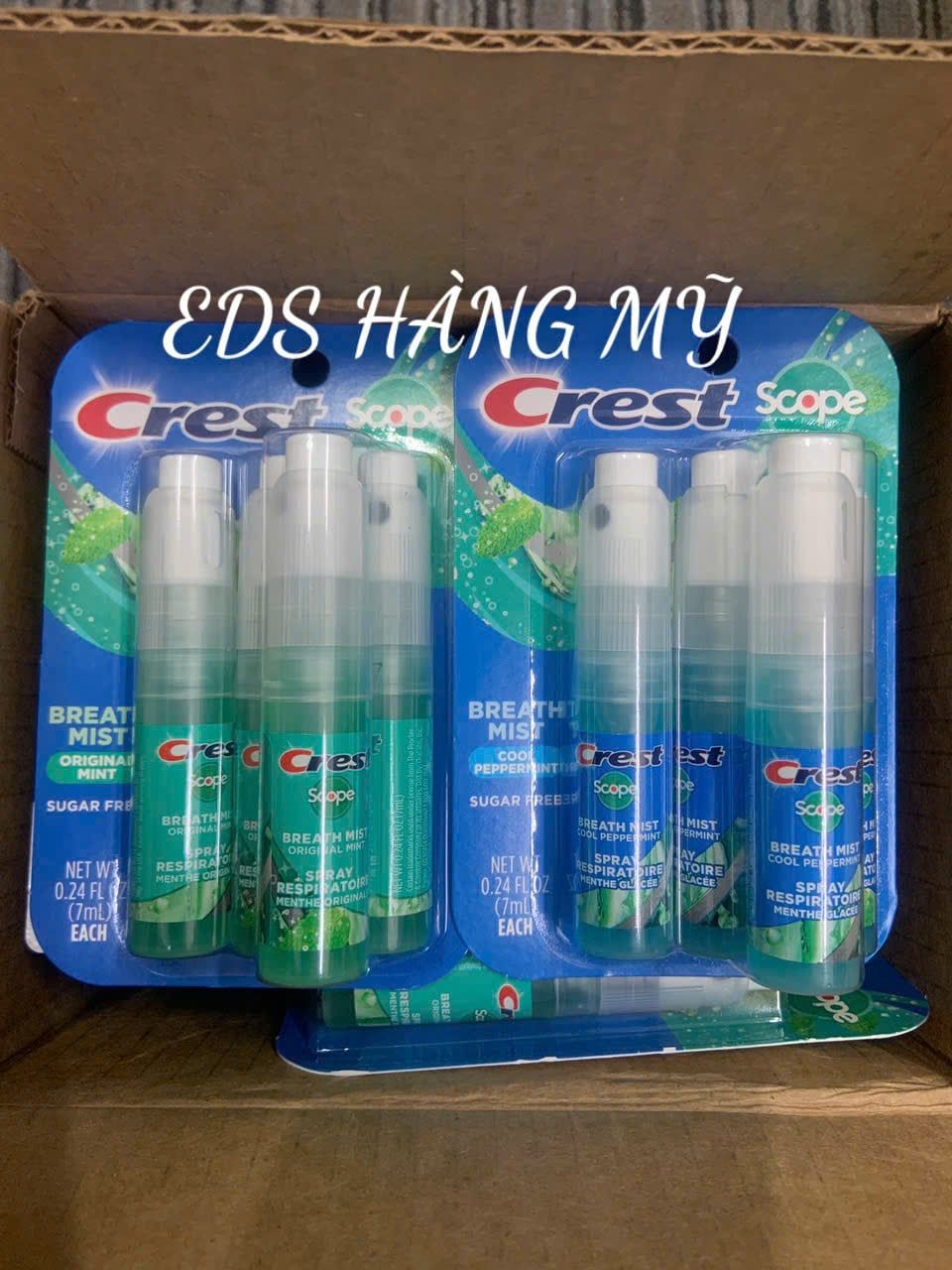 Xịt thơm miệng không đường Crest
