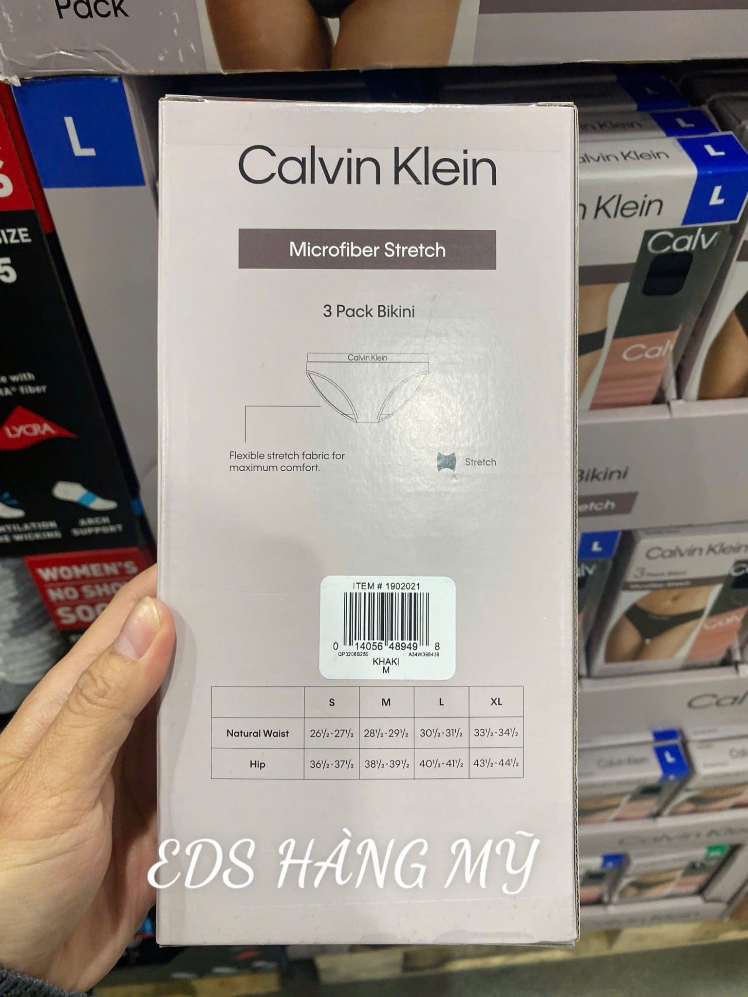 Quần Lót Nữ Calvin Klein Microfiber Stretch – Set 3 Quần Bikini