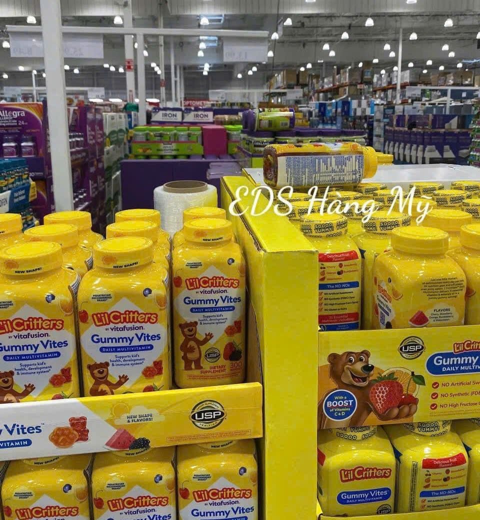 Kẹo dẻo hình gấu bổ sung vitamin tổng hợp L'il Critters Gummy Vites