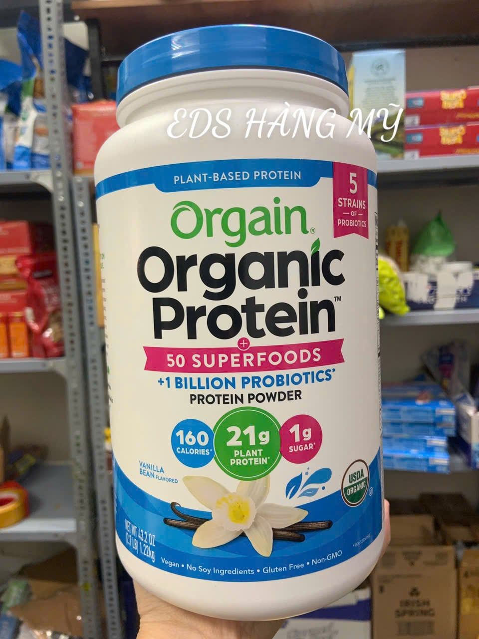 Bột Protein hữu cơ Orgain Organic Protein