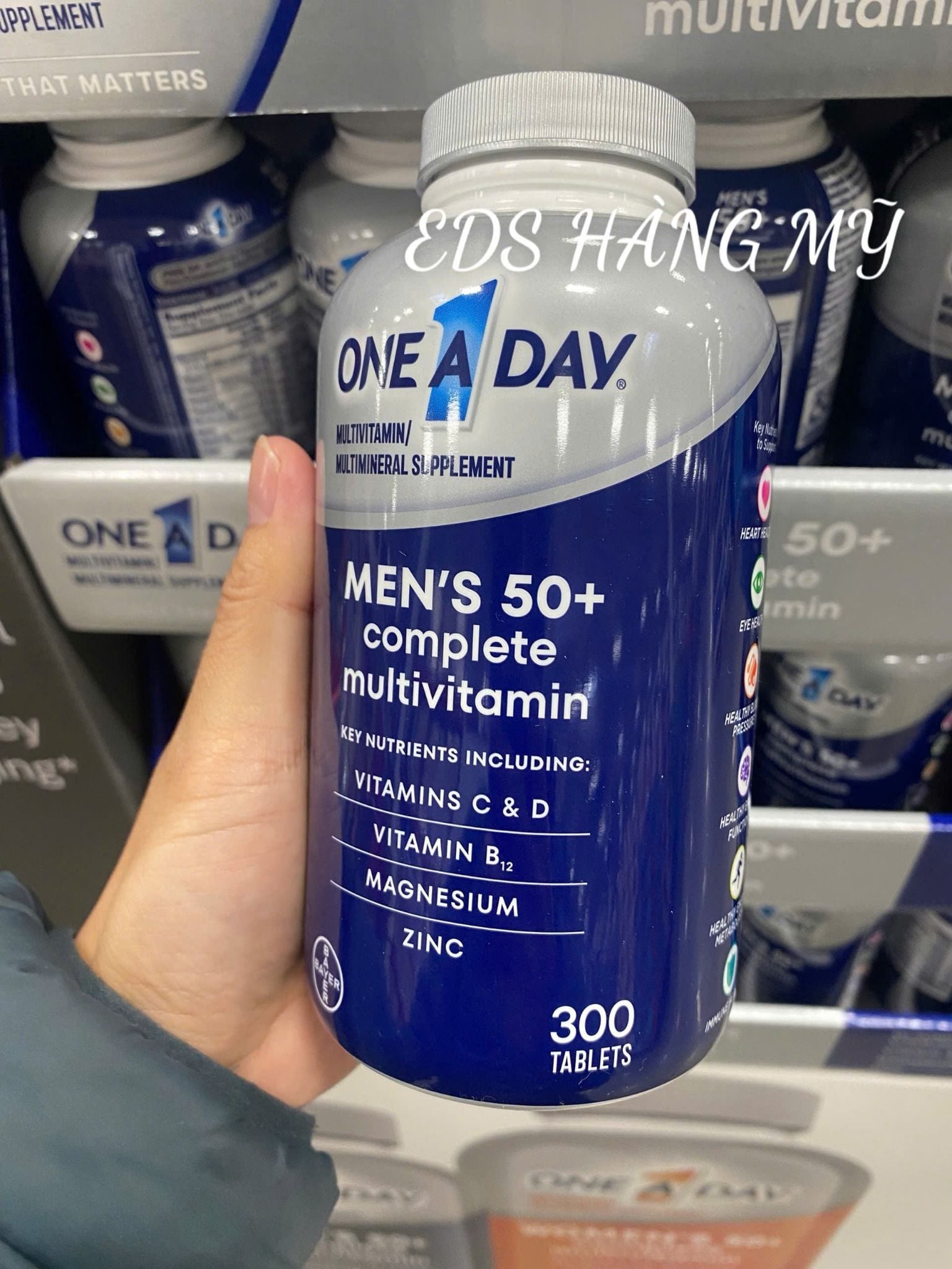 Viên uống vitamin tổng hợp One A Day Men's Multivitamin 50+ (cho nam trên 50 tuổi)