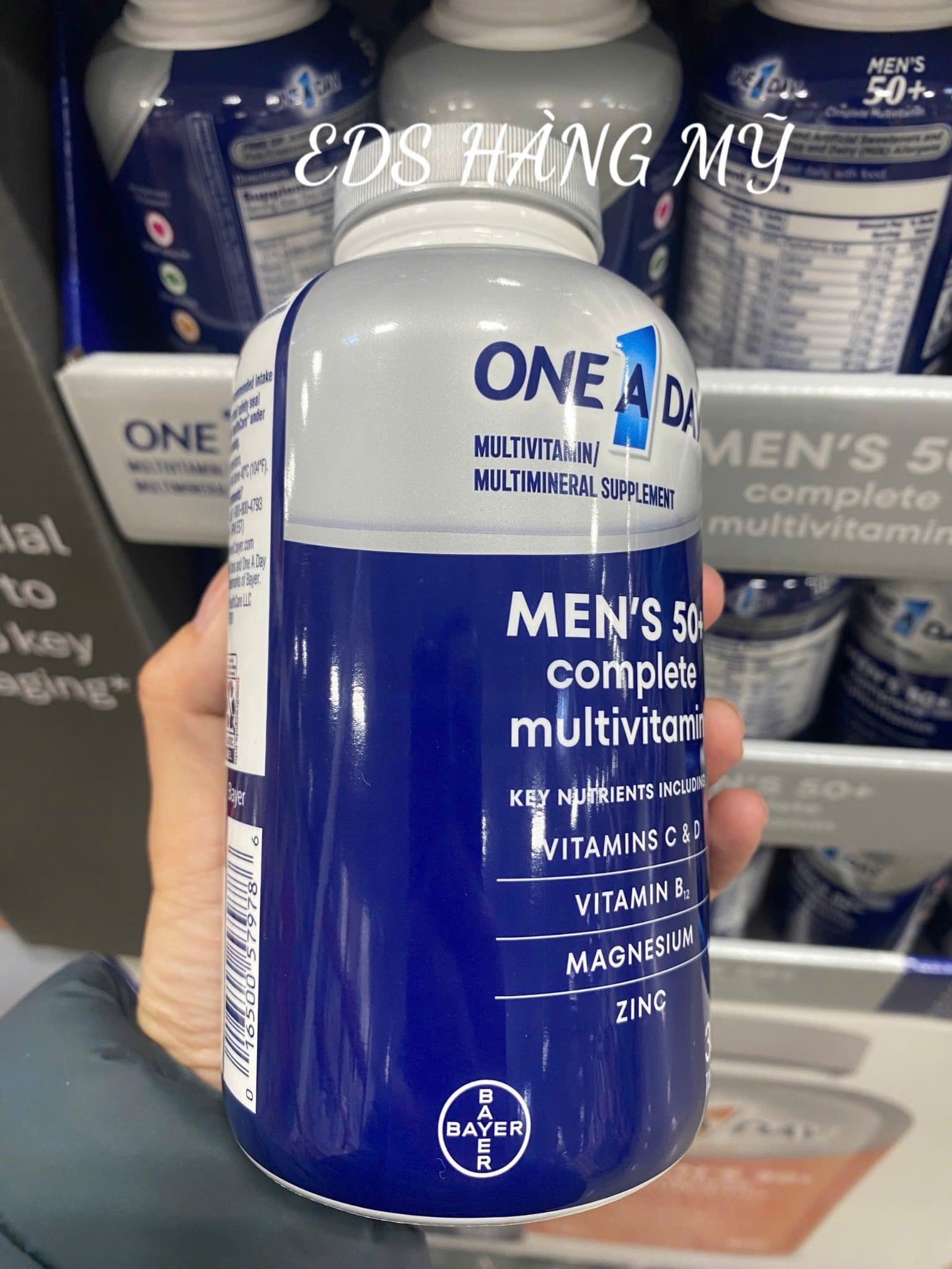 Viên uống vitamin tổng hợp One A Day Men's Multivitamin 50+ (cho nam trên 50 tuổi)