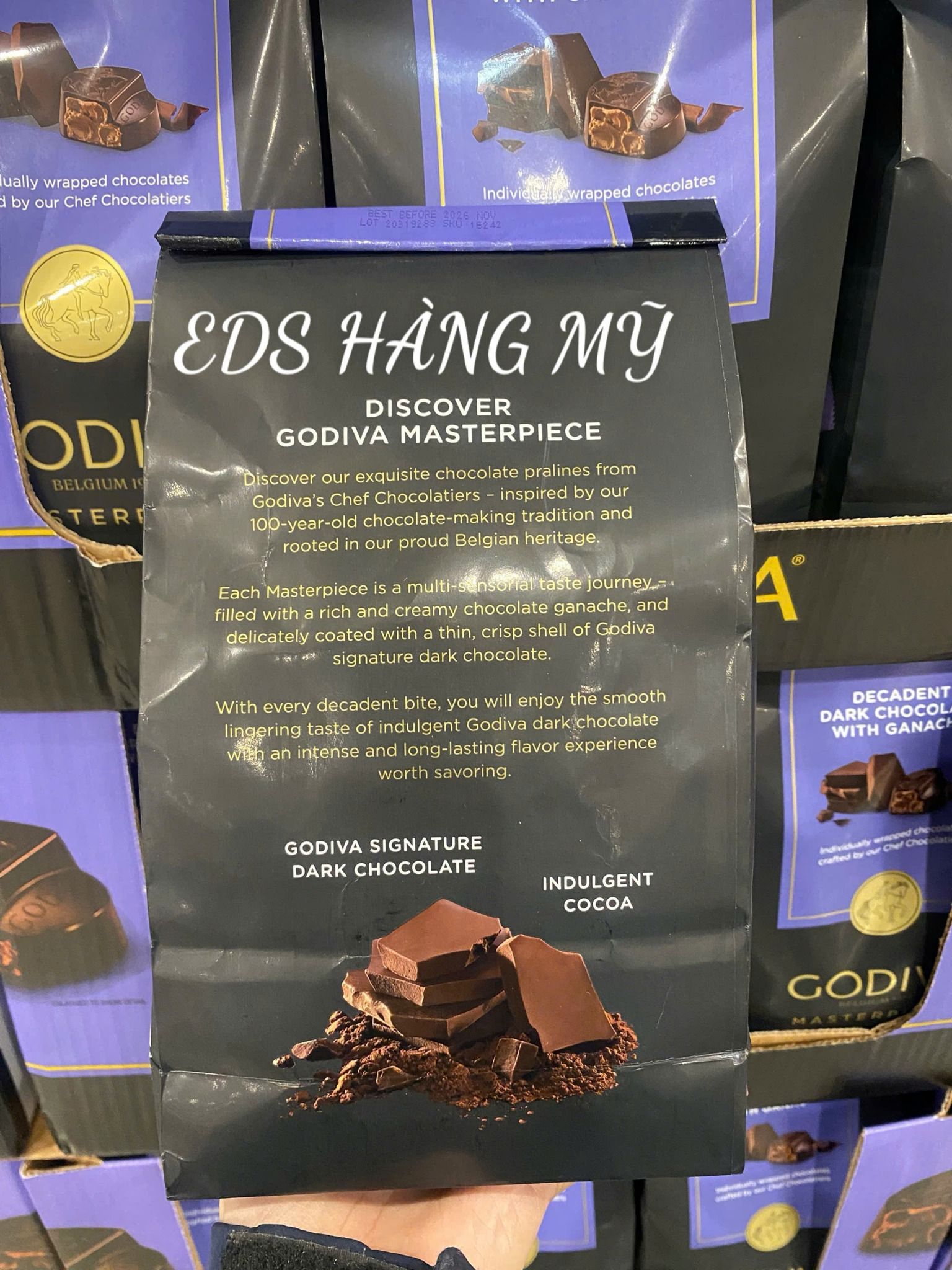 Kẹo socola nhân ganache – Godiva Masterpiece
