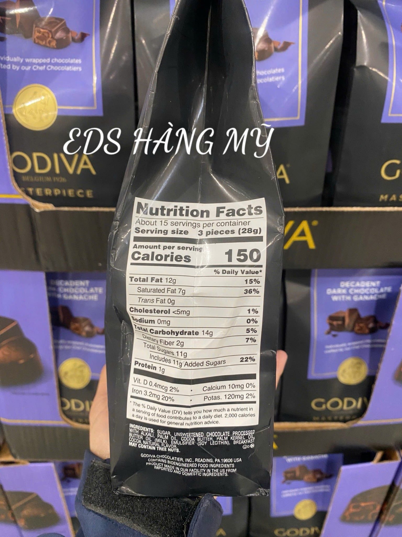 Kẹo socola nhân ganache – Godiva Masterpiece