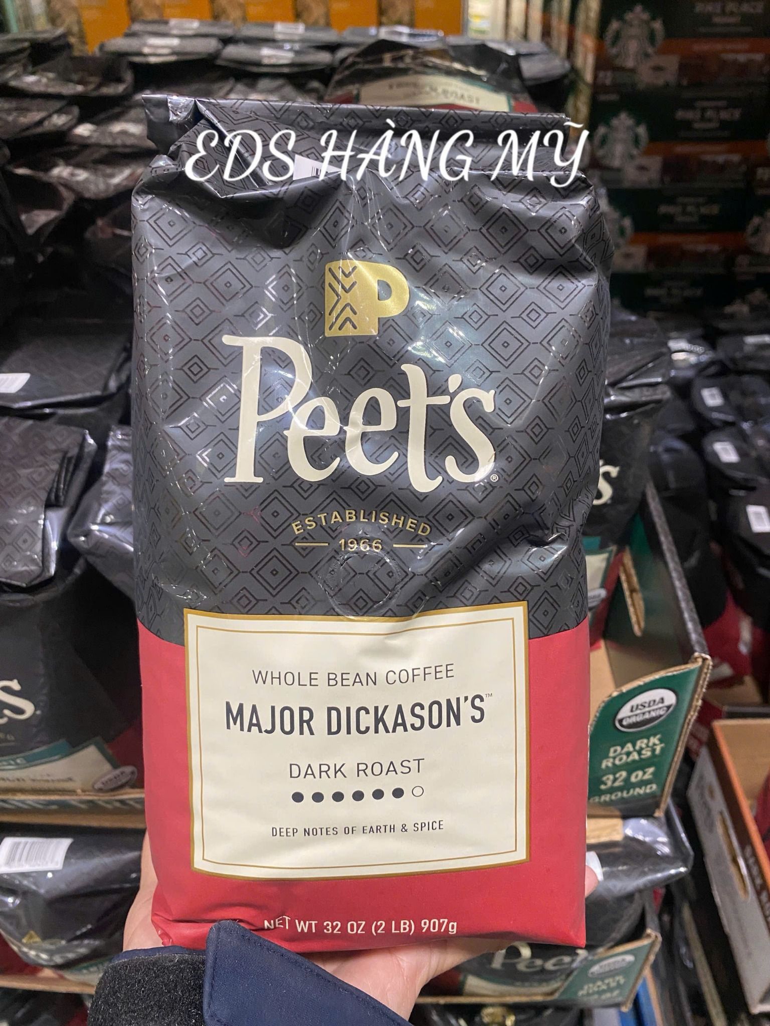 Cà phê rang nguyên chất Peet's Coffee