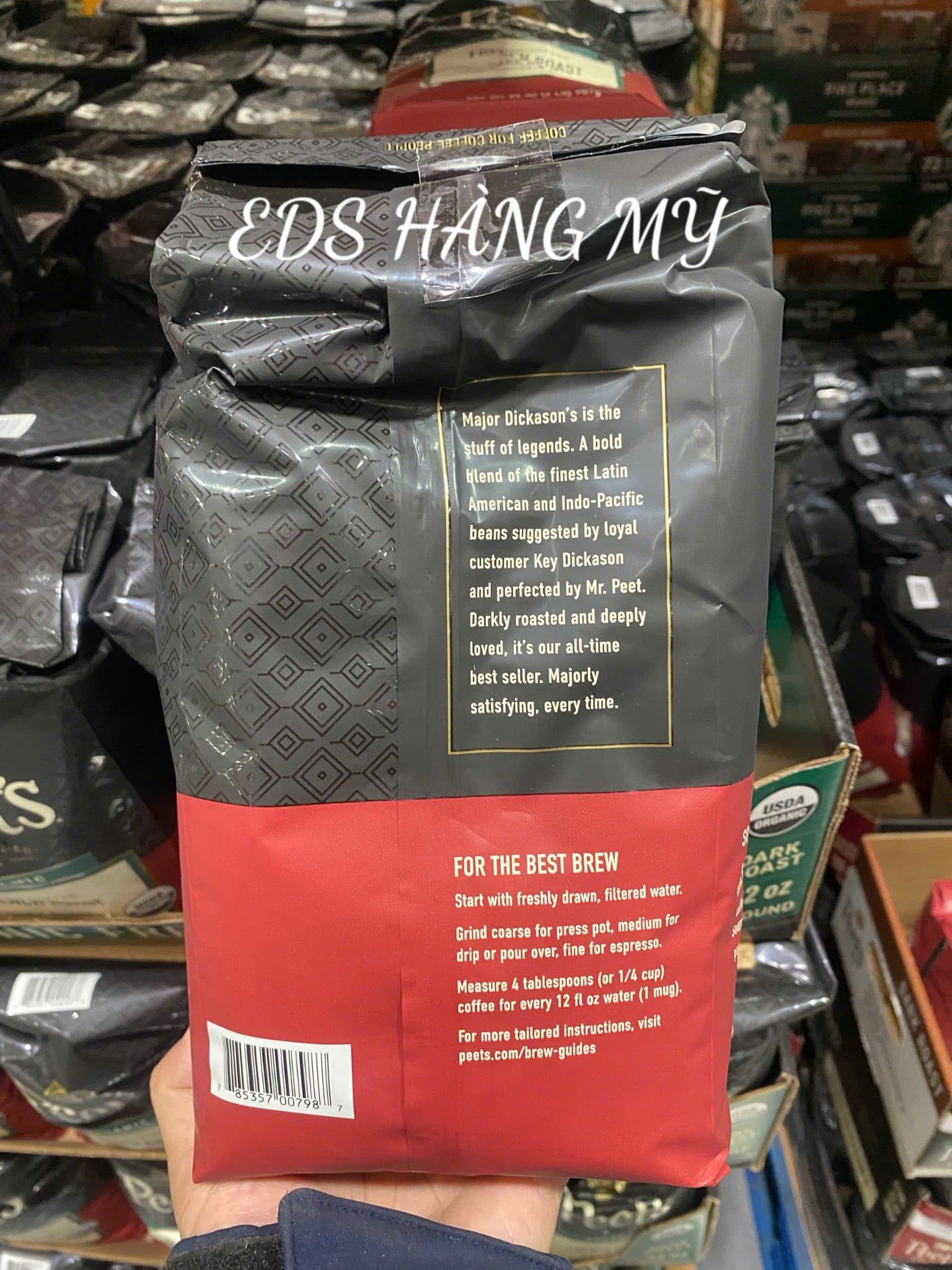 Cà phê rang nguyên chất Peet's Coffee