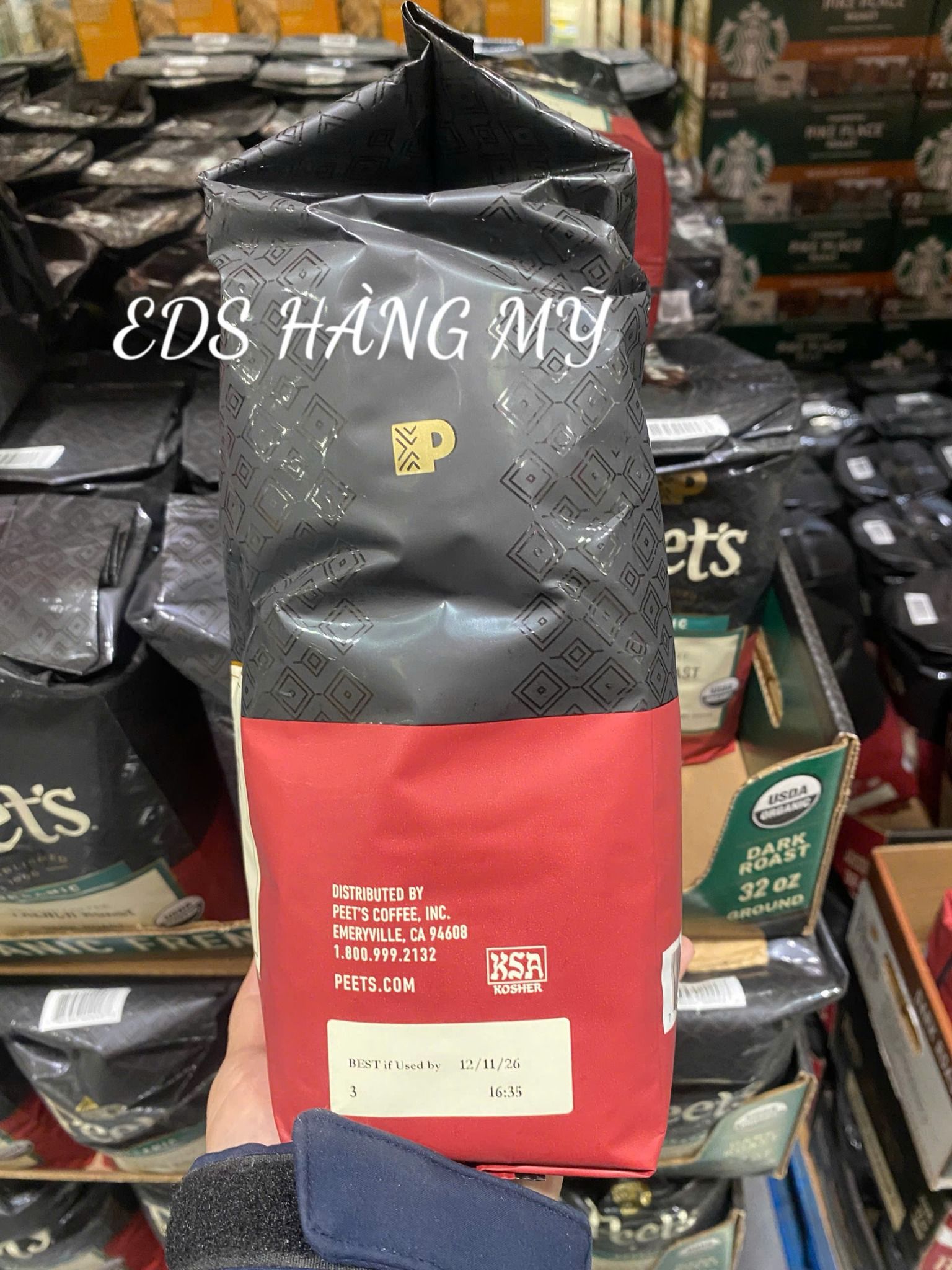 Cà phê rang nguyên chất Peet's Coffee