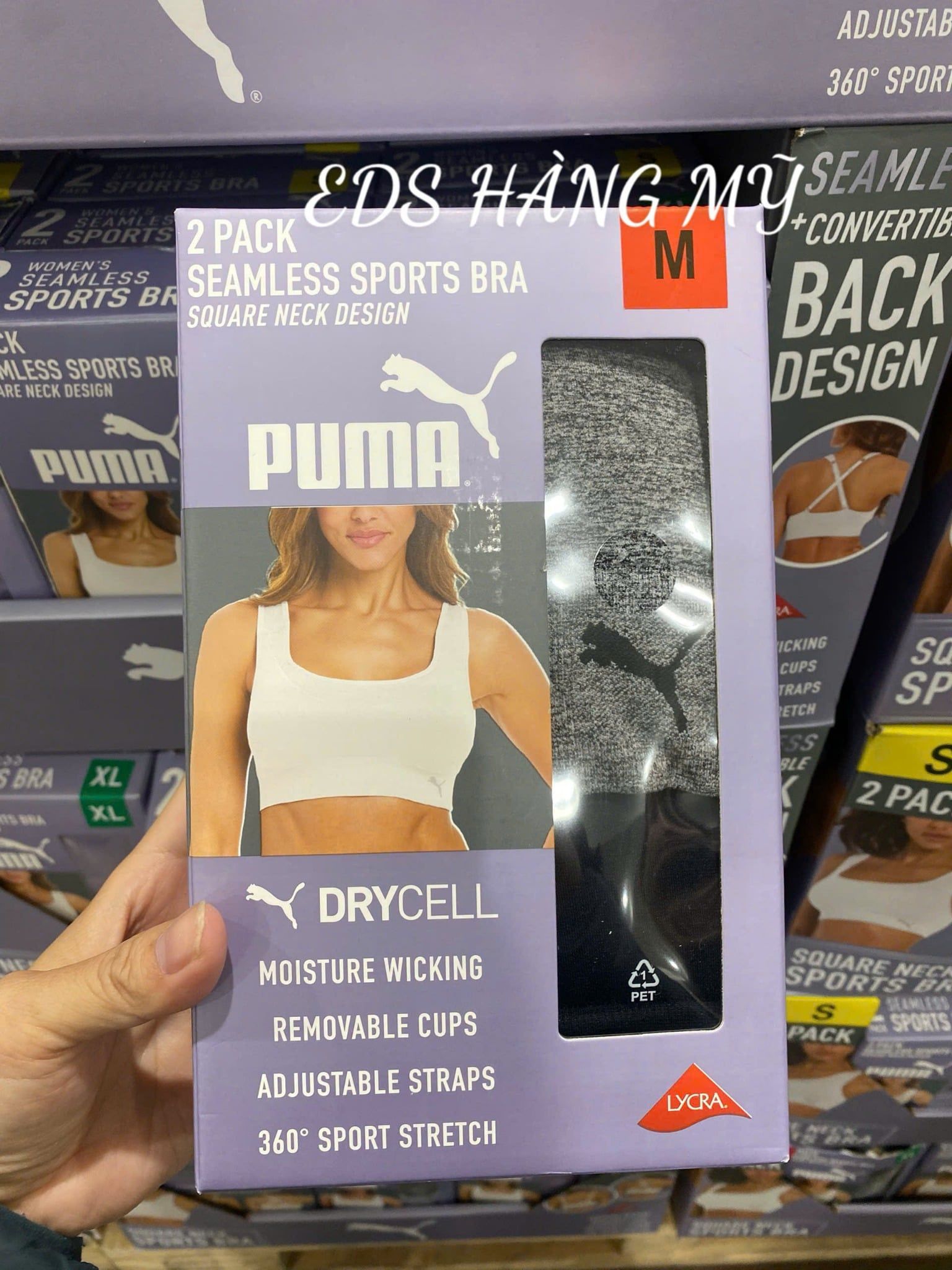 Set 2 áo tập Puma Sports Bra